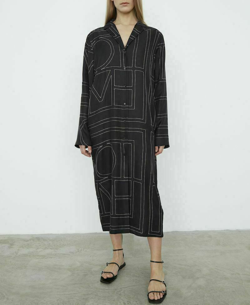 Toteme Toteme Monogram silk dress Dress Size XS / US 0-2 / IT 36-38 - 1 Thumbnail