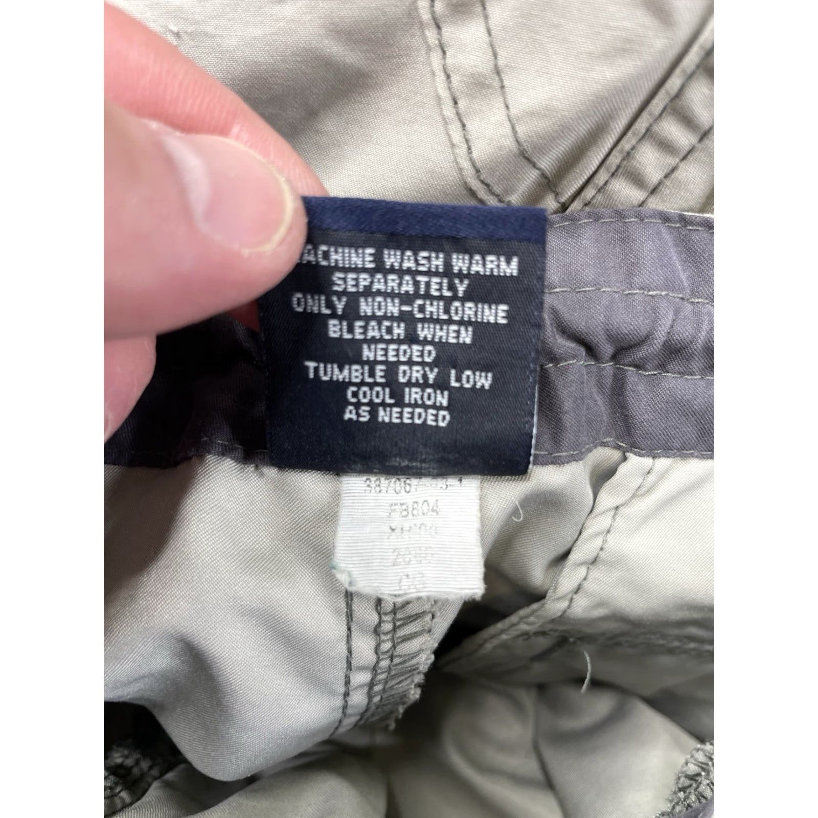 Gap VINTAGE GAP Pants Mens Small Gray Paratrooper Cargo Y2K Baggy Pockets Size US 29 - 4 Thumbnail