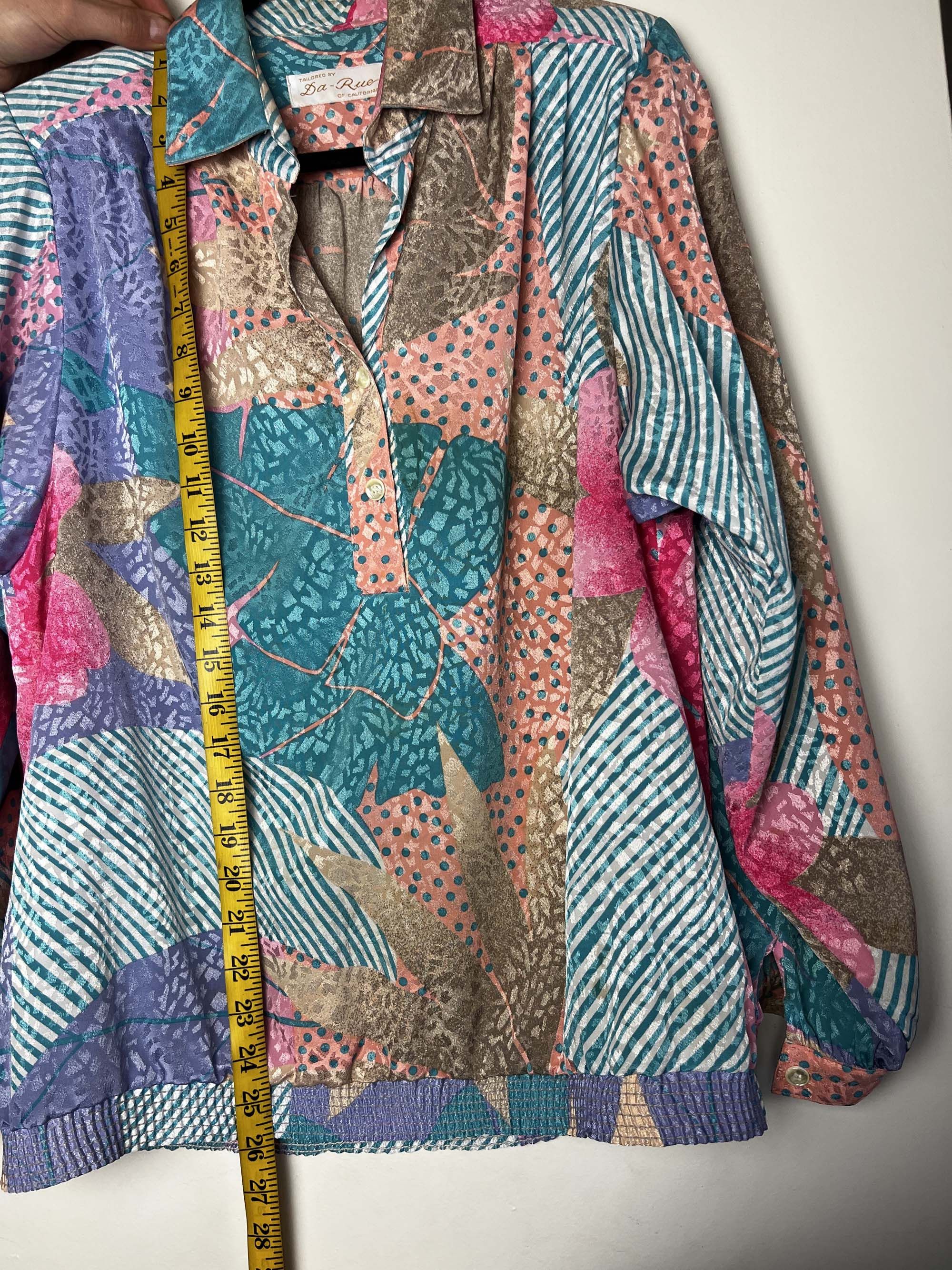 Vintage Vintage 1980's-1990's Da Rue of California Retro Blouse Size L / US 10 / IT 46 - 11 Thumbnail