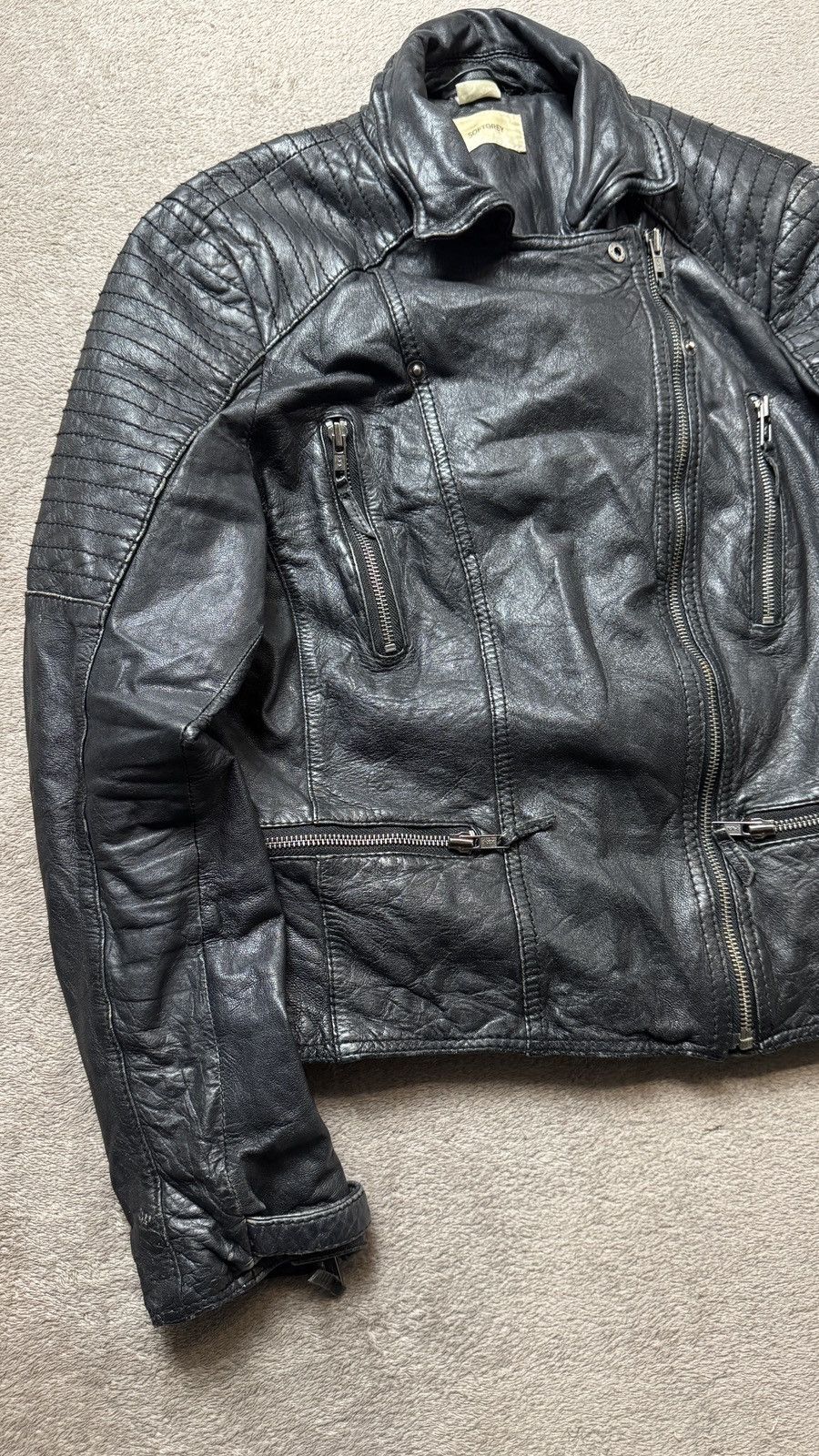Japanese Brand Biker Y2K Vintage Lambskin Leather Jacket schott allsaints Size M / US 6-8 / IT 42-44 - 2 Thumbnail