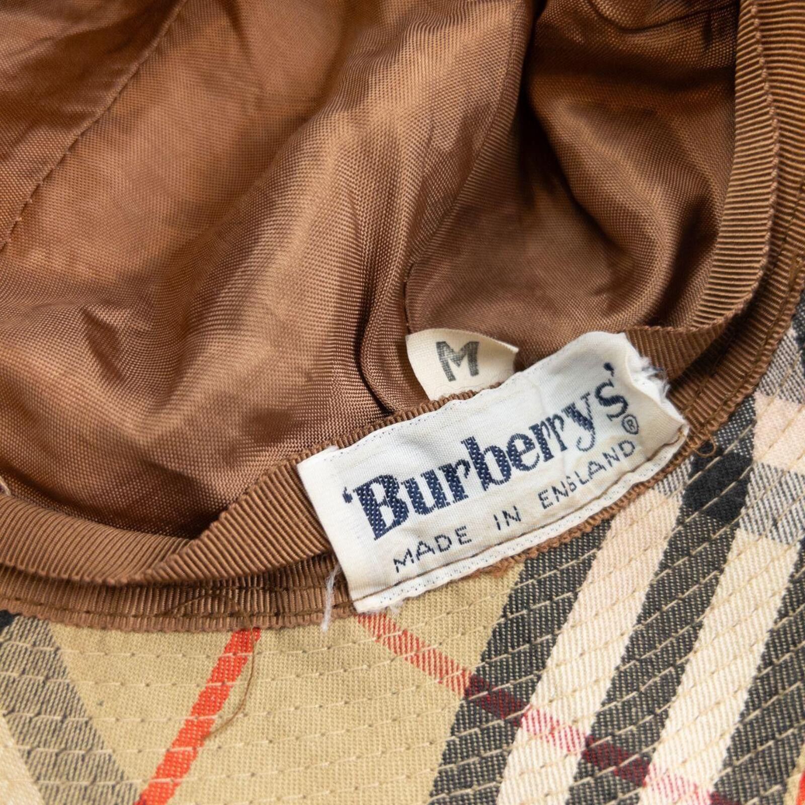 Burberry Vintage 80s Burberry Nova Check Bucket Hat Size M Size ONE SIZE - 5 Thumbnail