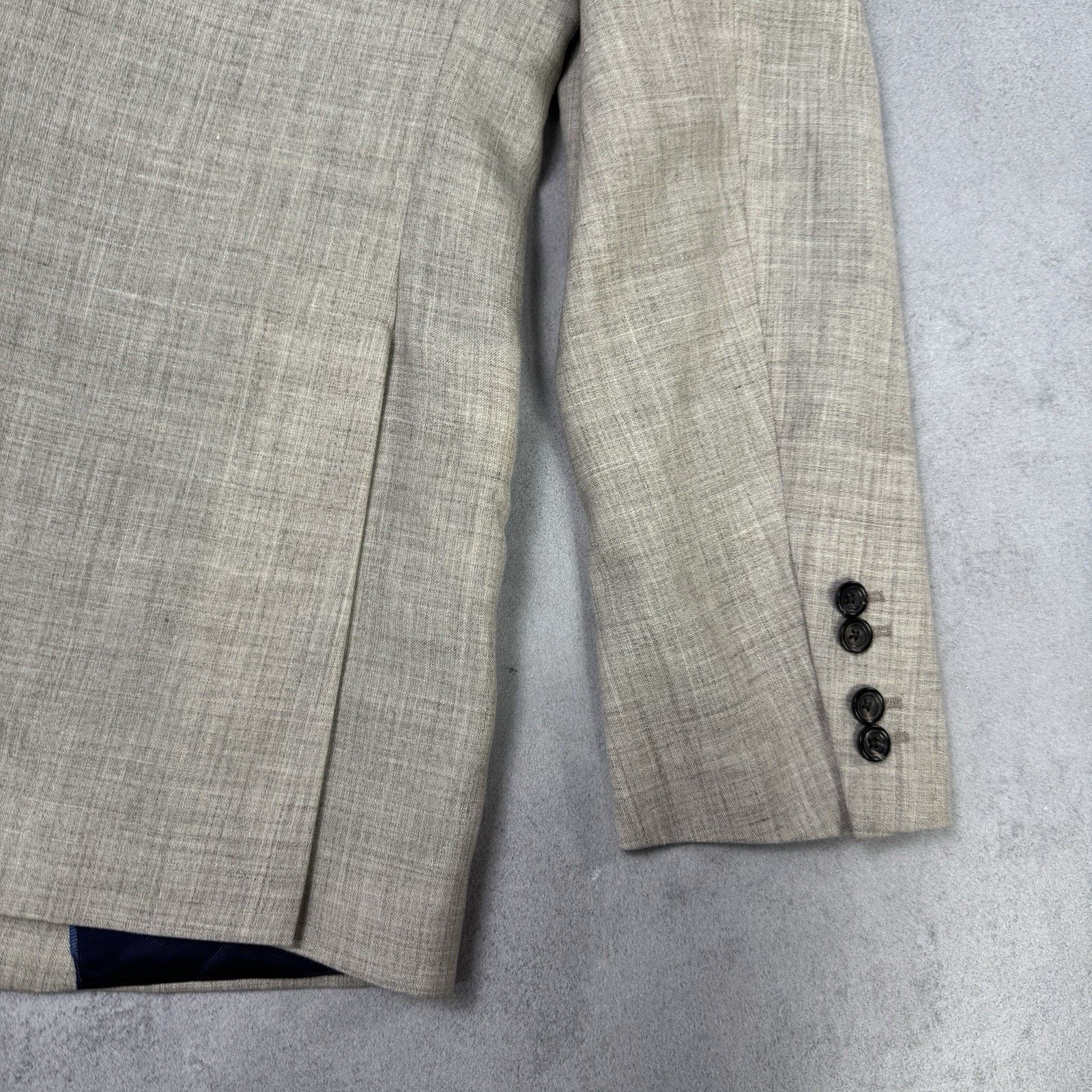 Hackett J.P. Hackett 14 Savile Raw Loro Piaba Ink Suit Men 42r/52r Size 42R - 15 Thumbnail