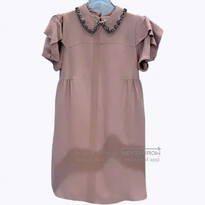 Miu Miu Miu Miu Pink Short Sleeve Dress . Size M / US 6-8 / IT 42-44 - 1 Thumbnail