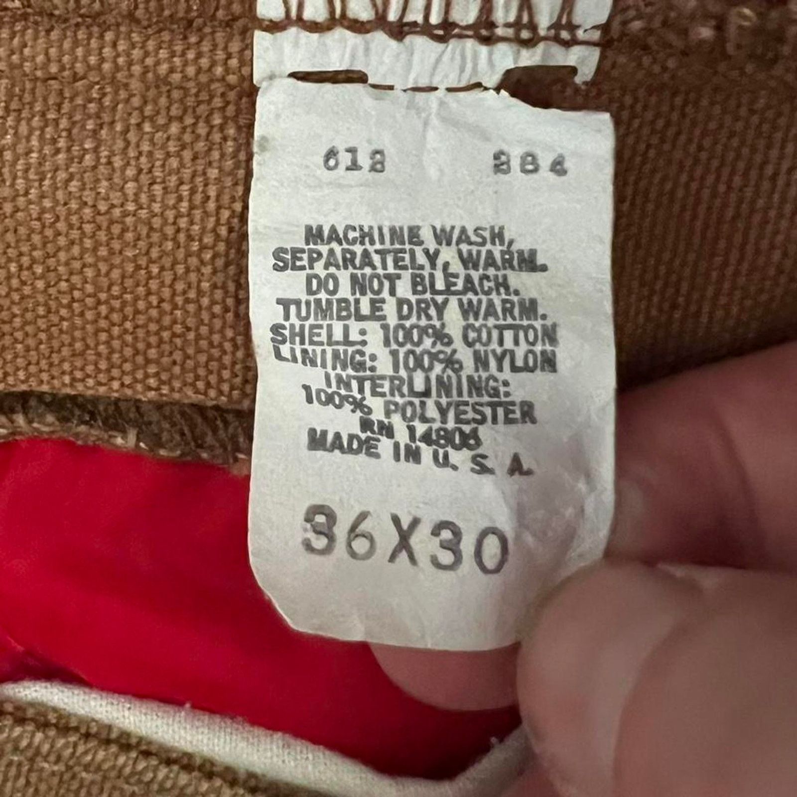 Carhartt Carhartt Insulated Duck Canvas Pants | Flannel Lined | 36x30 Size US 36 / EU 52 - 2 Thumbnail