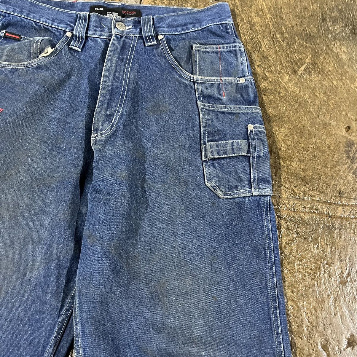Fubu × JNCO × Vintage Crazy Vintage Y2K FUBU Carpenter Jeans Baggy Skater Unique Size US 34 / EU 50 - 13 Thumbnail