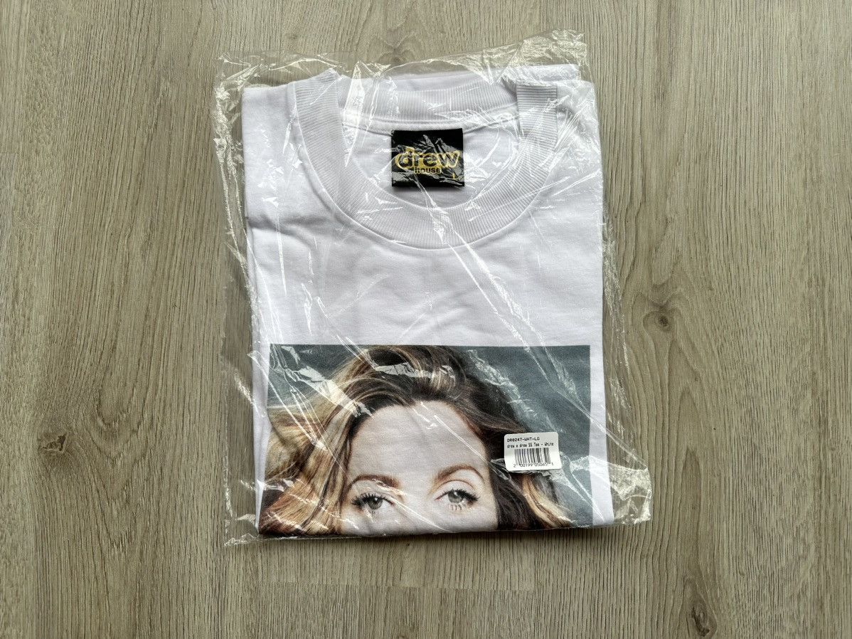 image of Drew House White Tee Drew Barrymore Size L, Men's