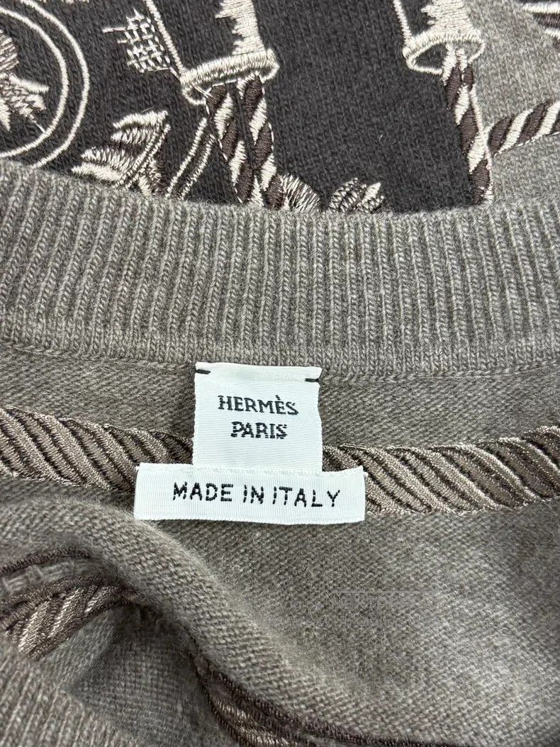 Hermes Hermes College Preppy Cashmere Knit Sweater Size XS / US 0-2 / IT 36-38 - 4 Thumbnail