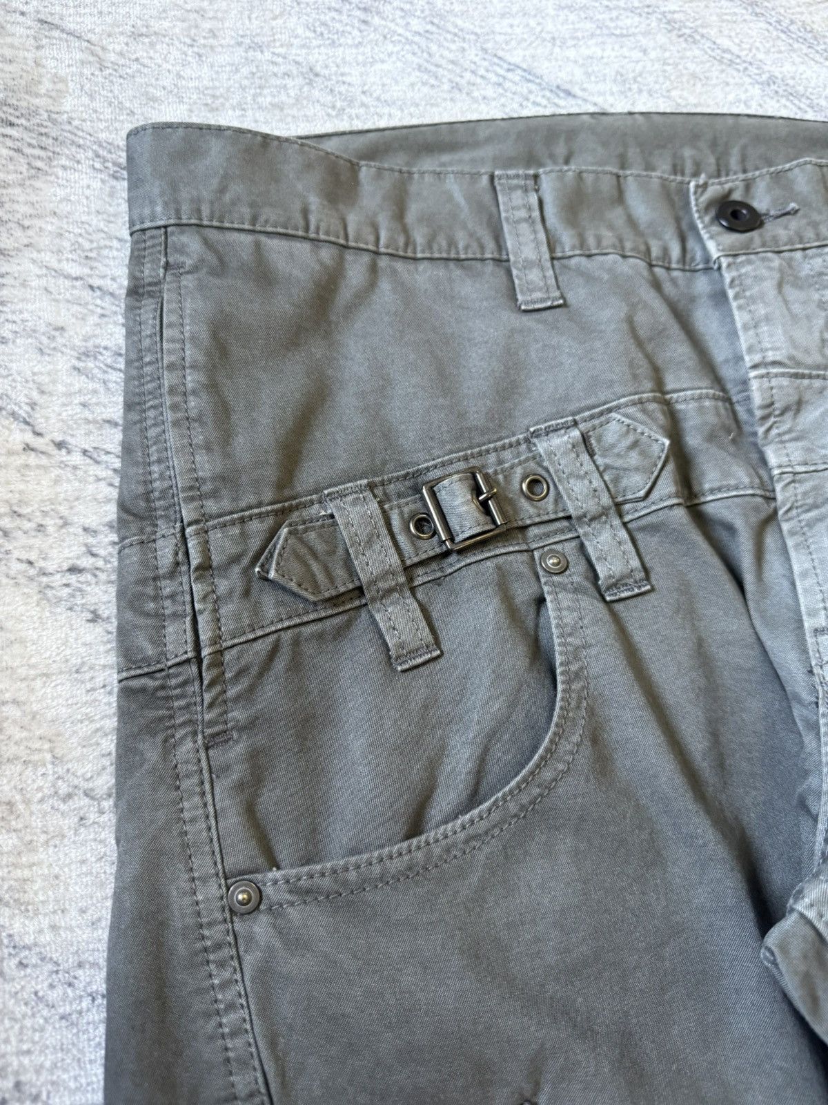 Japanese Brand Tette Homme Plag Bondage Deconstructed Cut & Sew Cargo Pants Size US 32 / EU 48 - 11 Thumbnail