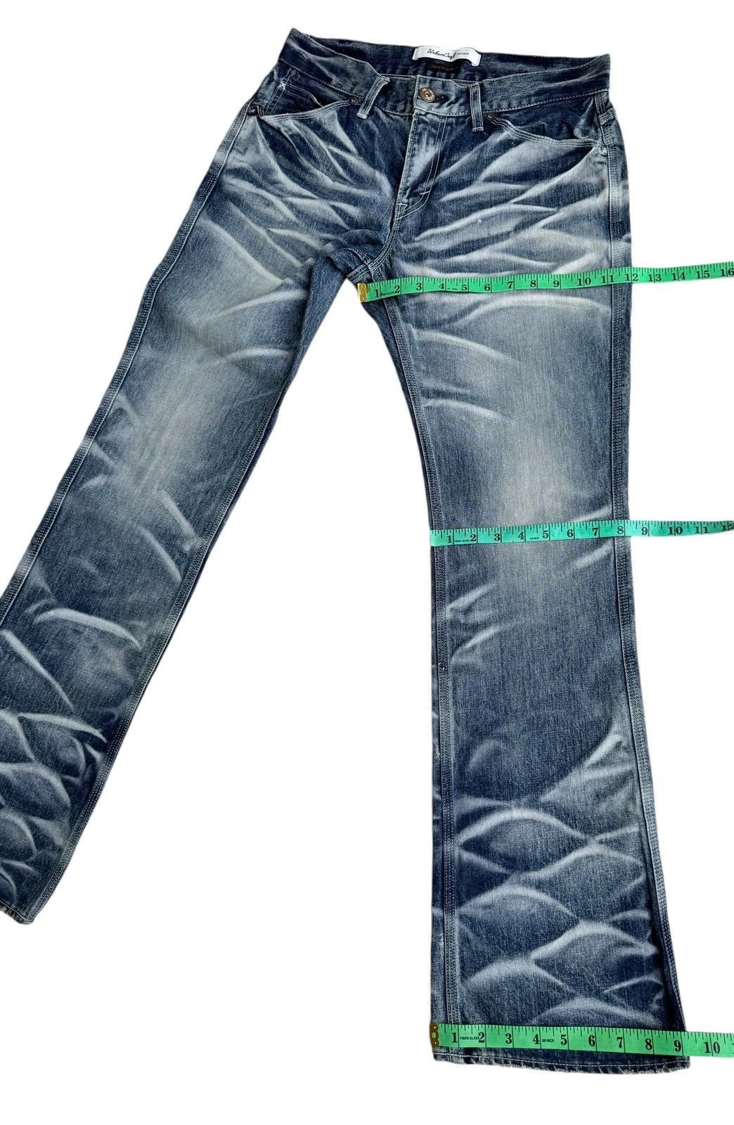 Japanese Brand ⚡️Distressed Japanese Brand Urban Craft Vintage Flare Jeans Size US 32 / EU 48 - 15 Thumbnail