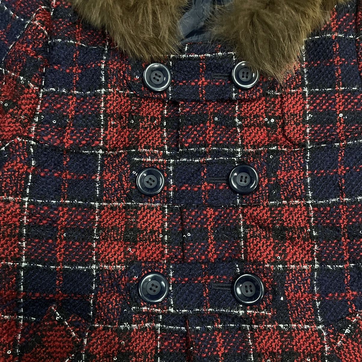 Le Grande Bleu (L.G.B.) Vintage Y2k Joias Gothic Punk Fur Lgb Style Button Jacket Size XS / US 0-2 / IT 36-38 - 6 Thumbnail