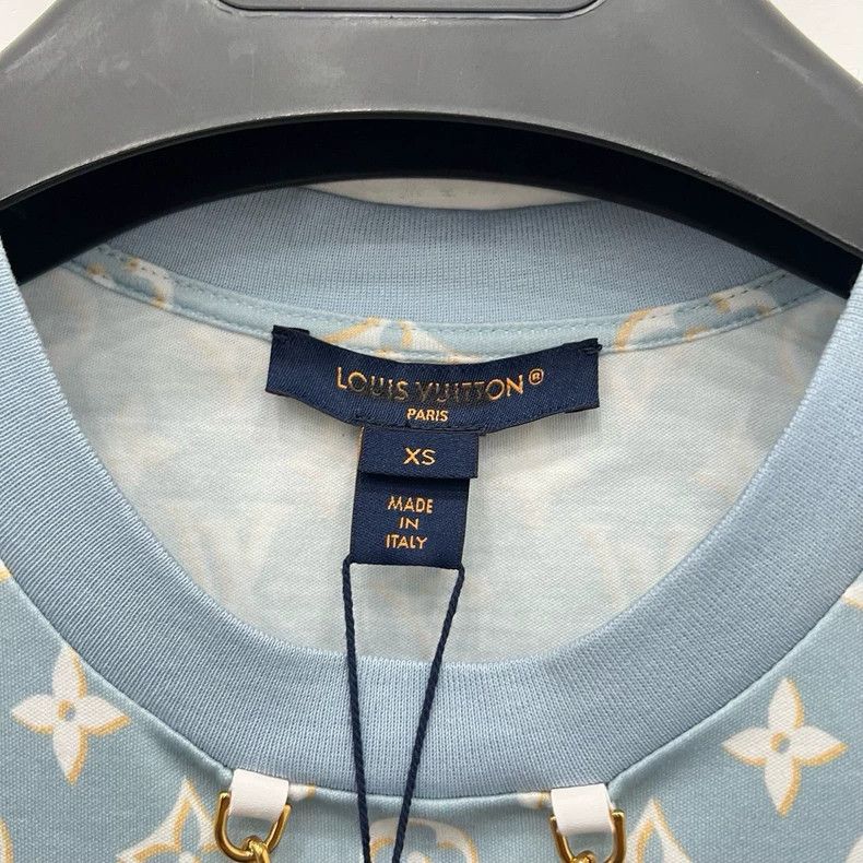 Louis Vuitton Louis Vuitton Blue full print print print dress Size XS / US 0-2 / IT 36-38 - 4 Thumbnail