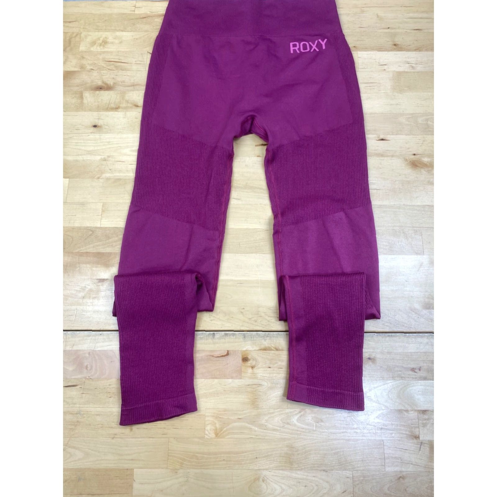 Vintage ROXY Leggings Womens XS Purple Casual Activewear Gym Yoga Beach #8111 Size 26" / US 2 / IT 38 - 2 Thumbnail