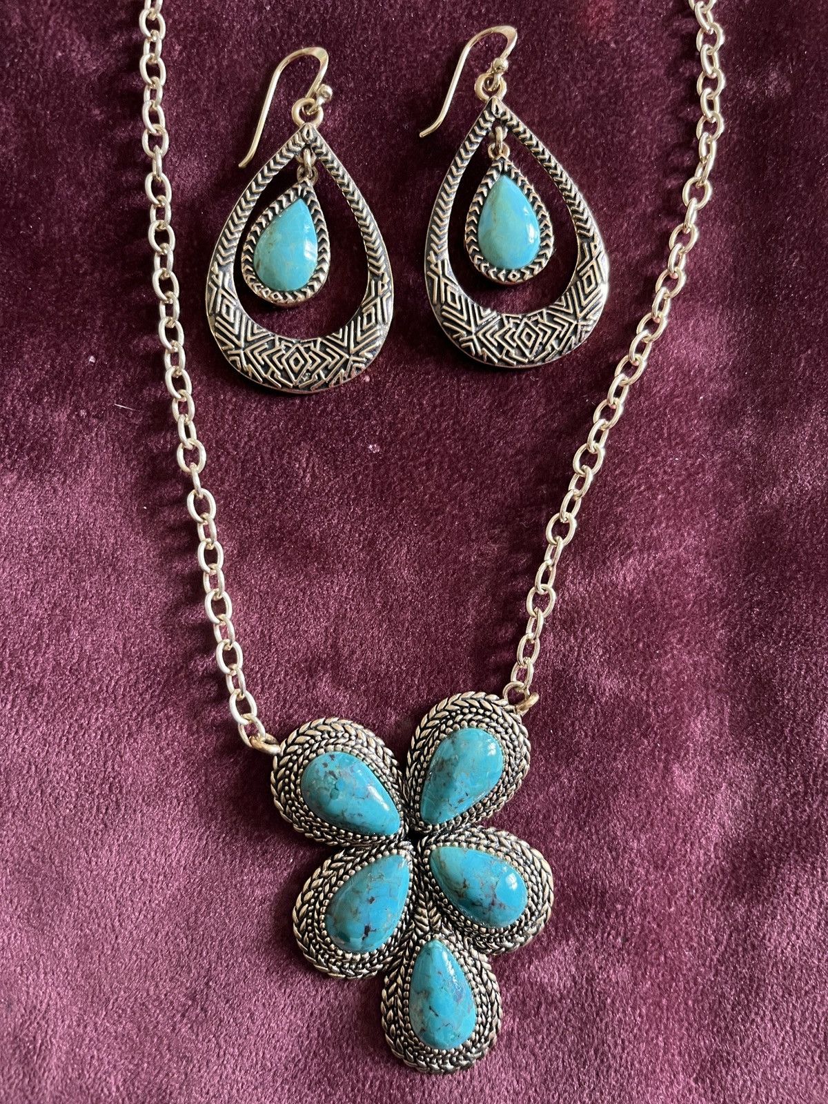 Other Barse Cactus Flower Necklace and earrings Size ONE SIZE - 1 Thumbnail