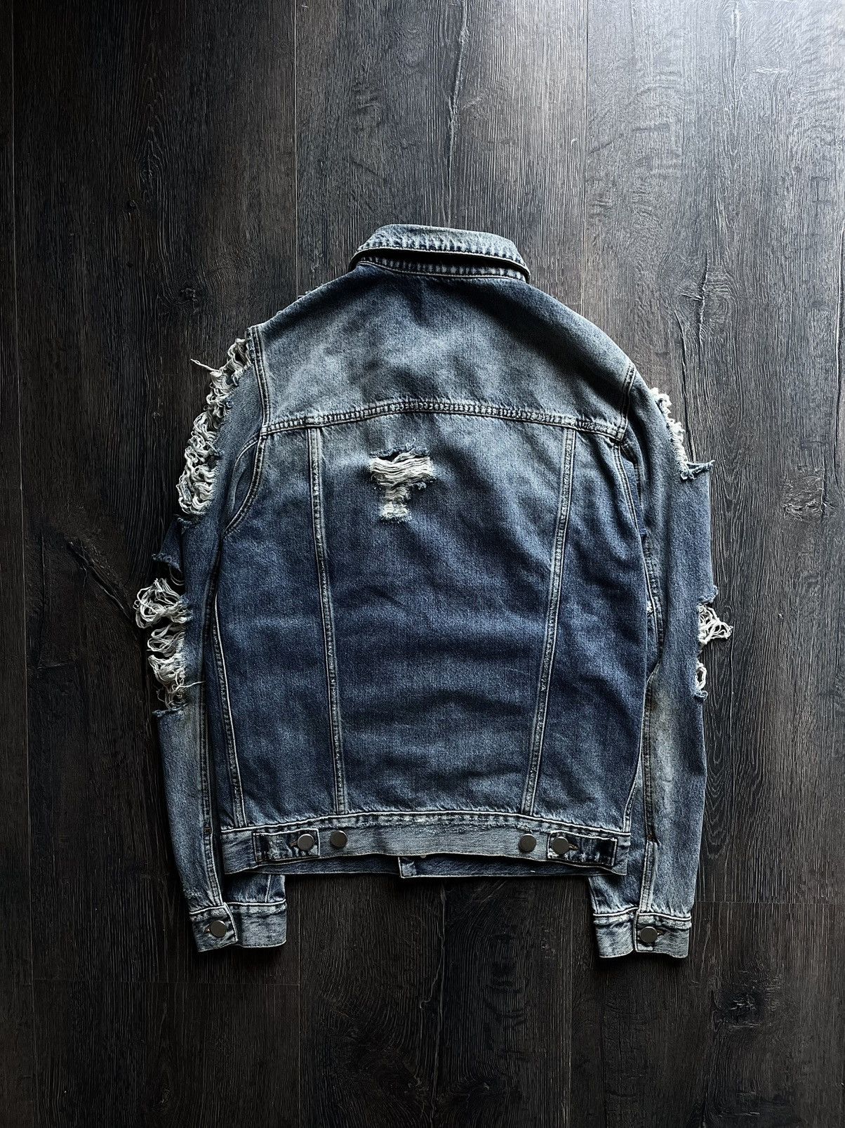 Balmain Balmain Destroyed Distressed Denim Jacket Size US M / EU 48-50 / 2 - 12 Thumbnail
