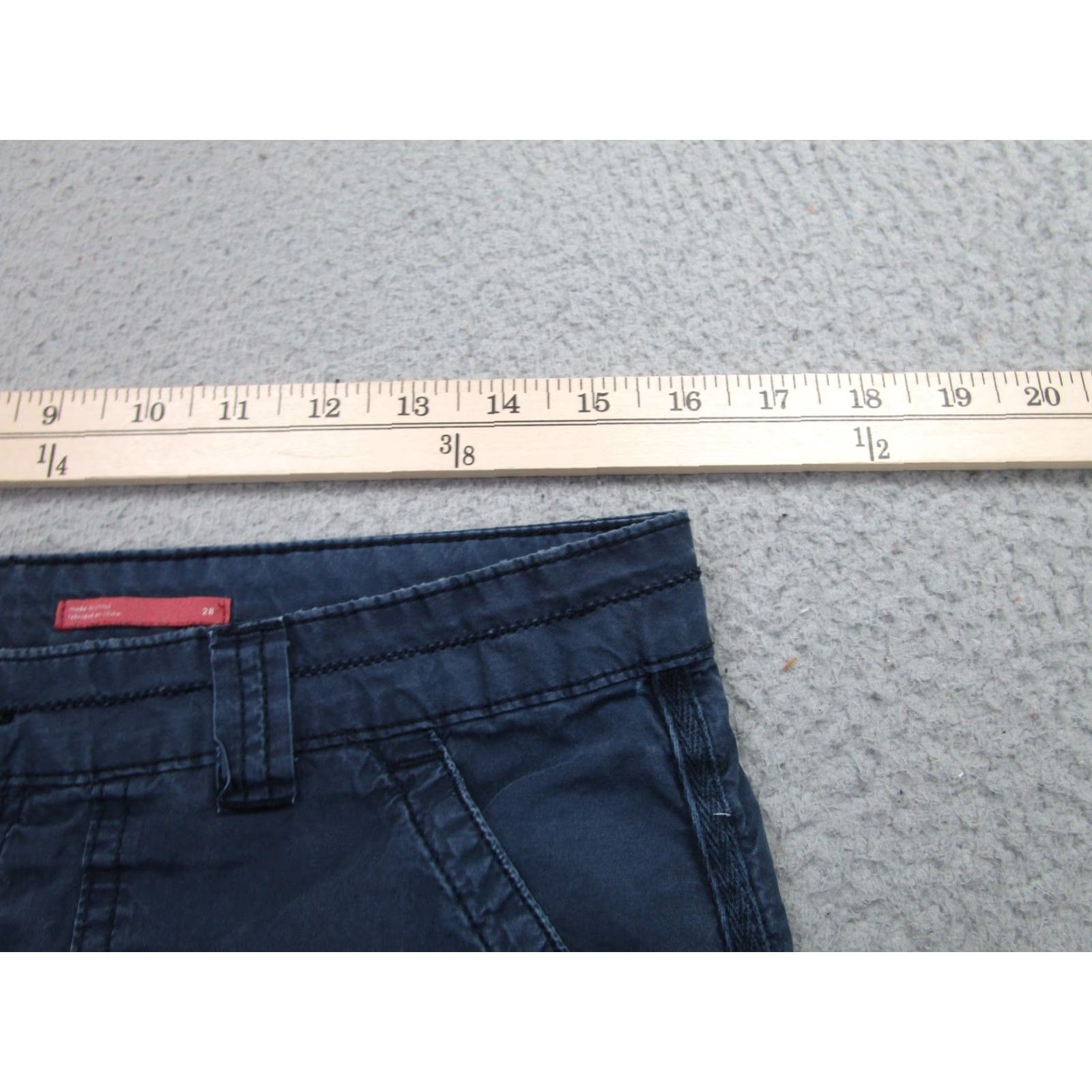 Vintage VINTAGE Pilcro Capris Womens 28 Blue Cargo Utility Adjustable Button Hem Pants 27 in Inseam Womens Size ONE SIZE - 7 Thumbnail