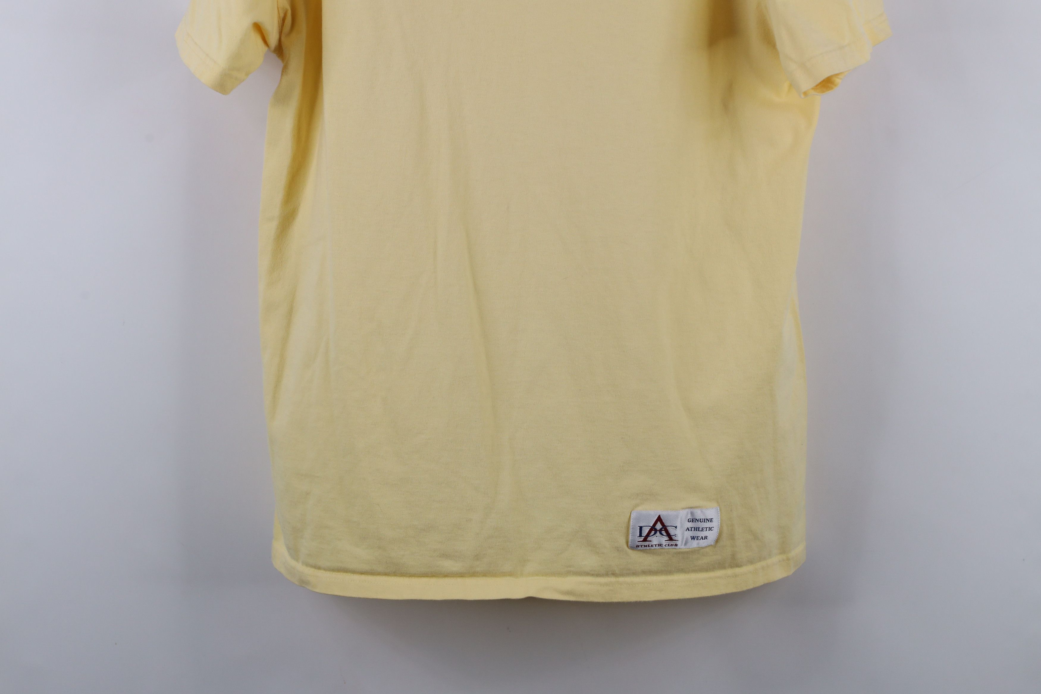 Vintage Vintage 90s Detroit Athletic Club Cotton T-Shirt Yellow Size US M / EU 48-50 / 2 - 3 Thumbnail