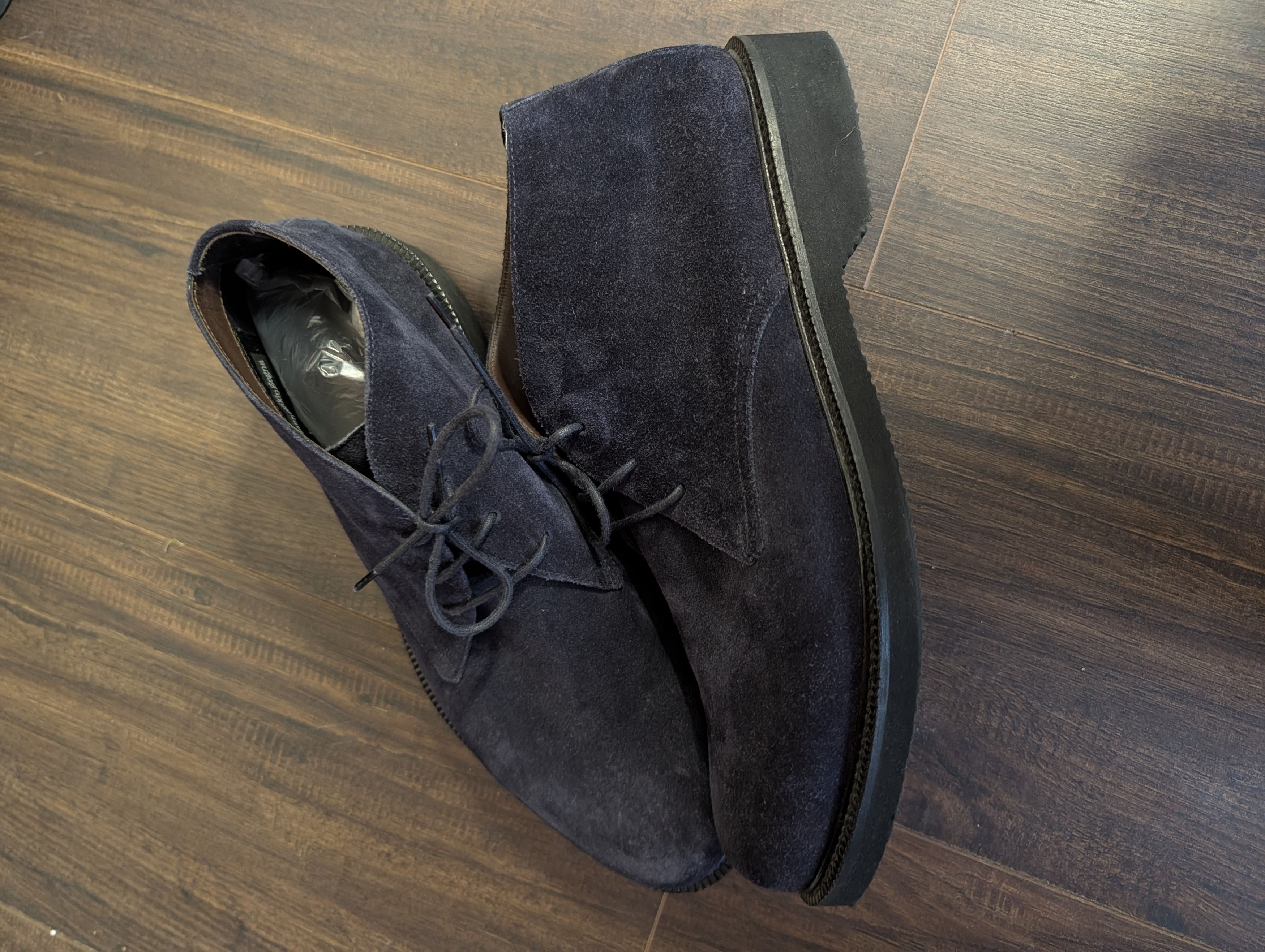 Ermenegildo Zegna Soft purple suede Italian chukka boots sz  display picture 2