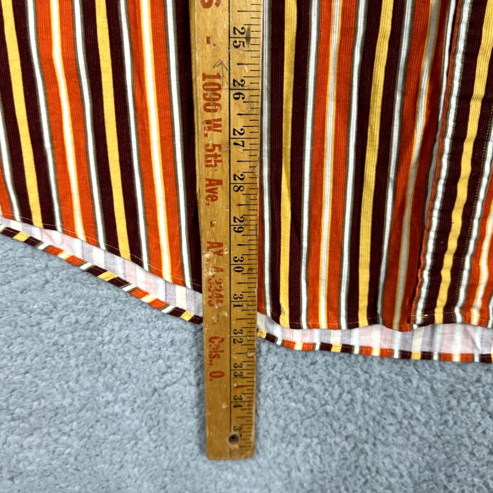 J.Crew J.CREW Oarsman Shirt Button-Down Men XL Orange Multi Corduroy Long Sleeve Casual Vintage? No Size US XL / EU 56 / 4 - 6 Thumbnail