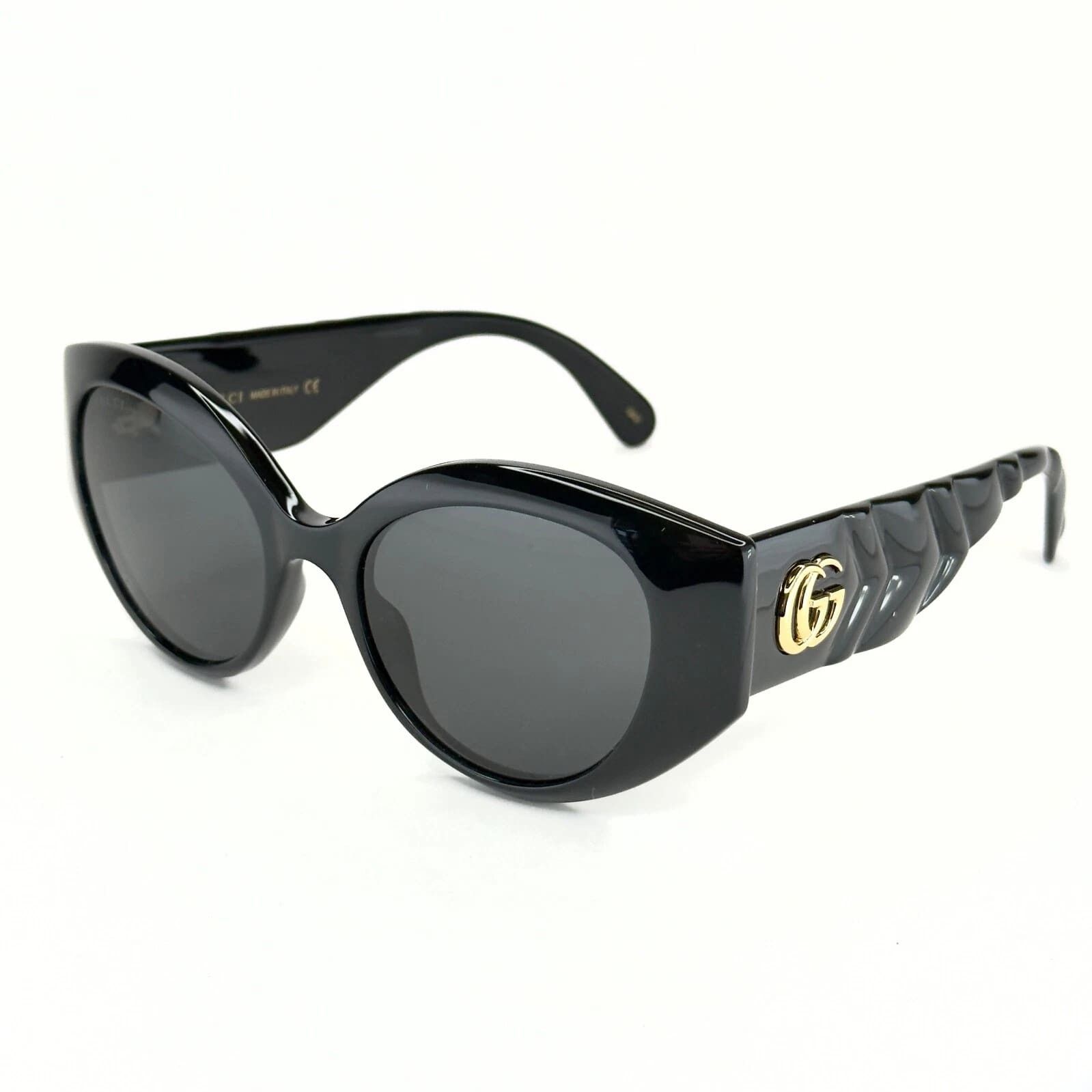 Gucci GUCCI GG0809S MATELASSE 0809 Black Quilted Chunky 001 Size ONE SIZE - 5 Thumbnail