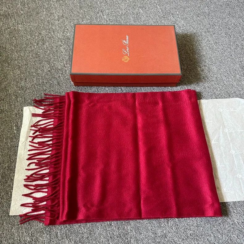 Loro Piana LORO PIANA Wine red cashmere scarf Size ONE SIZE - 4 Thumbnail