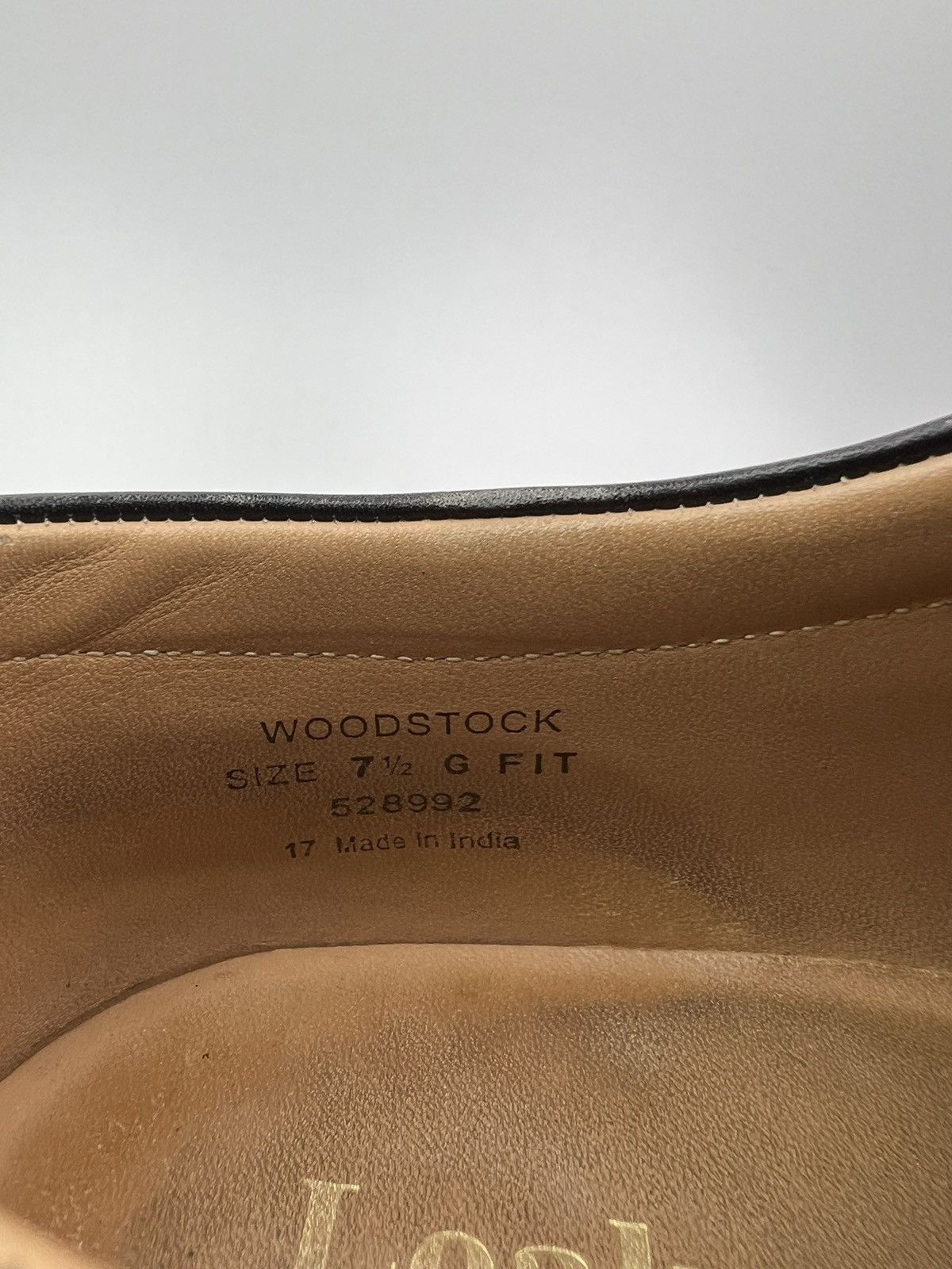 Loake LOAKE Oxfords Leather Shoes Lace Up Woodstock Black Men’s Size US 8.5 / EU 41-42 - 19 Thumbnail