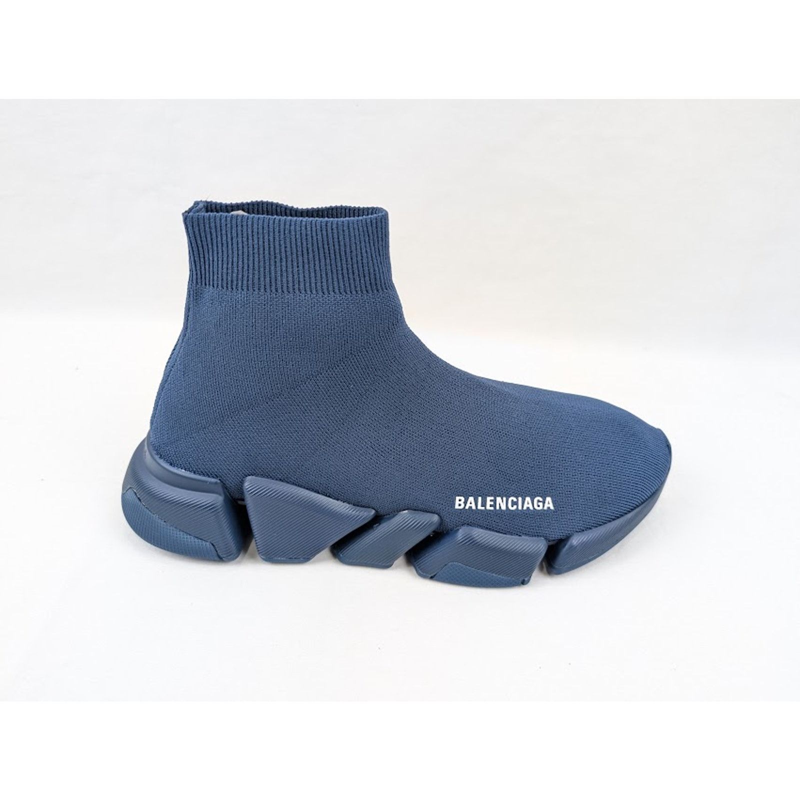 Balenciaga o1rshd1 Speed 2.0 Graffiti Sneakers in Navy 42 Size US 9 / EU 42 - 1 Thumbnail
