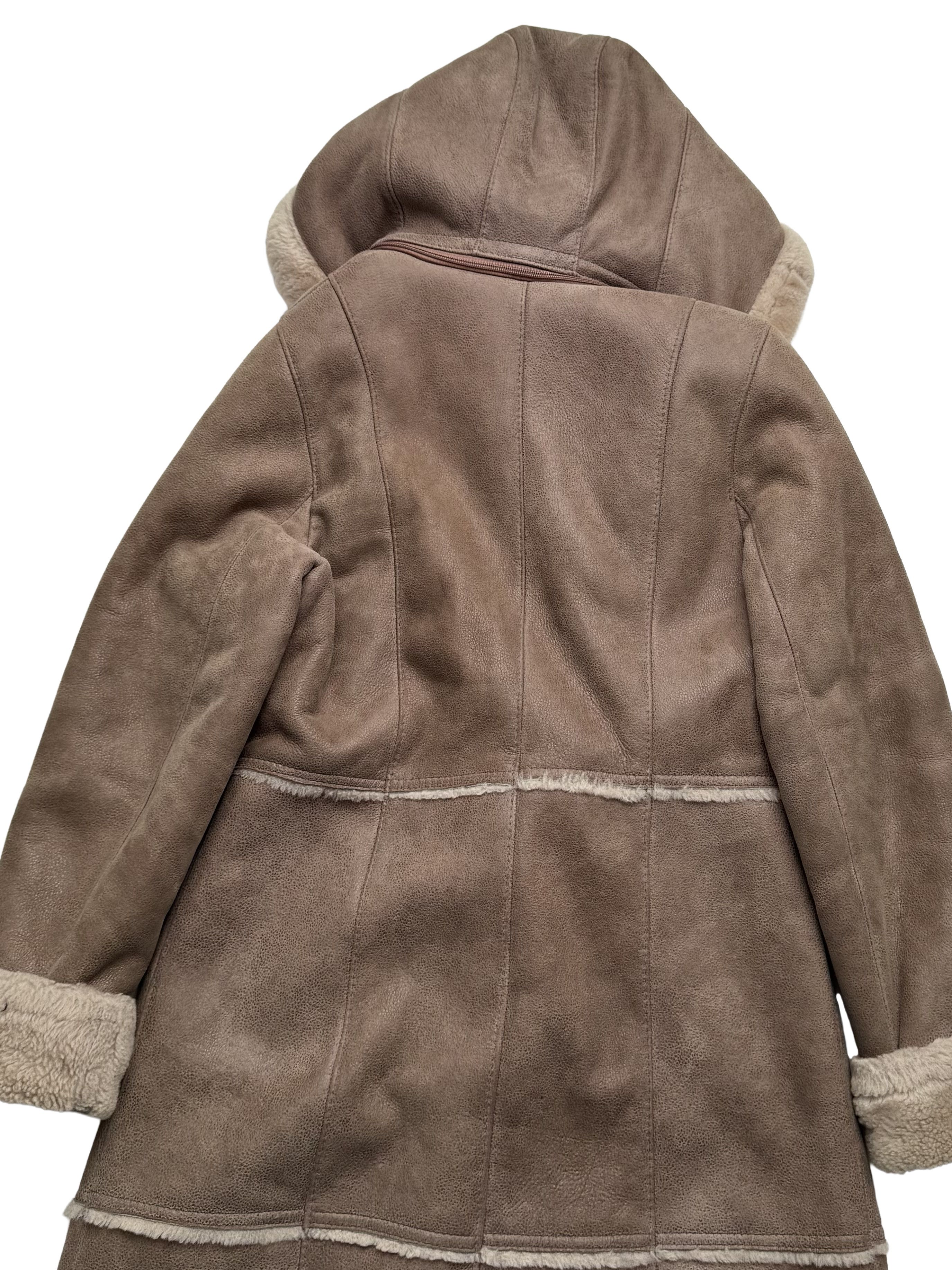 Vintage Vintage Sheepskin Shearling Coat Hooded Long Winter Jacket Size M / US 6-8 / IT 42-44 - 15 Thumbnail
