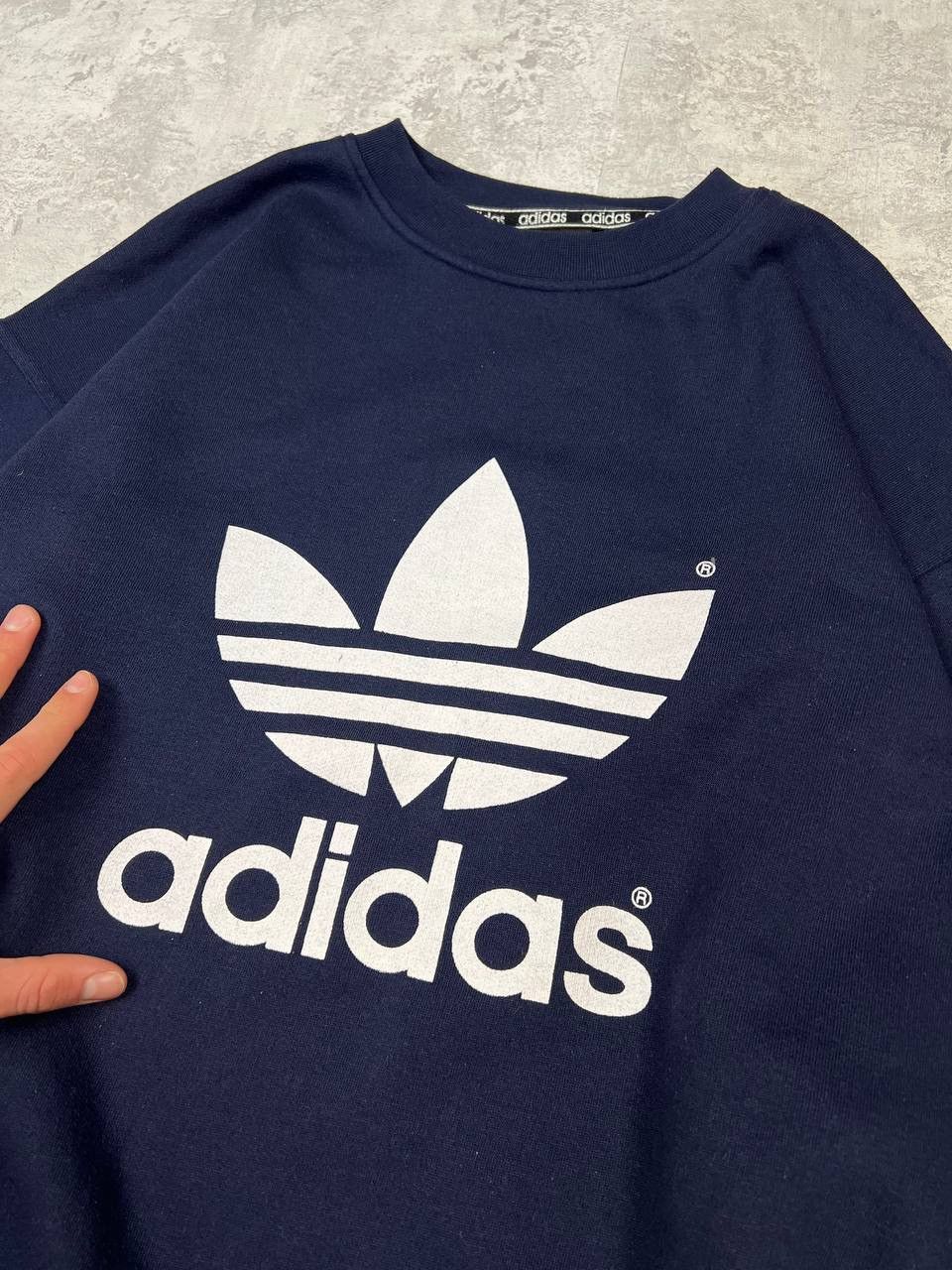 Adidas Vintage Adidas Sweatshirt Big Logo Size US L / EU 52-54 / 3 - 5 Thumbnail