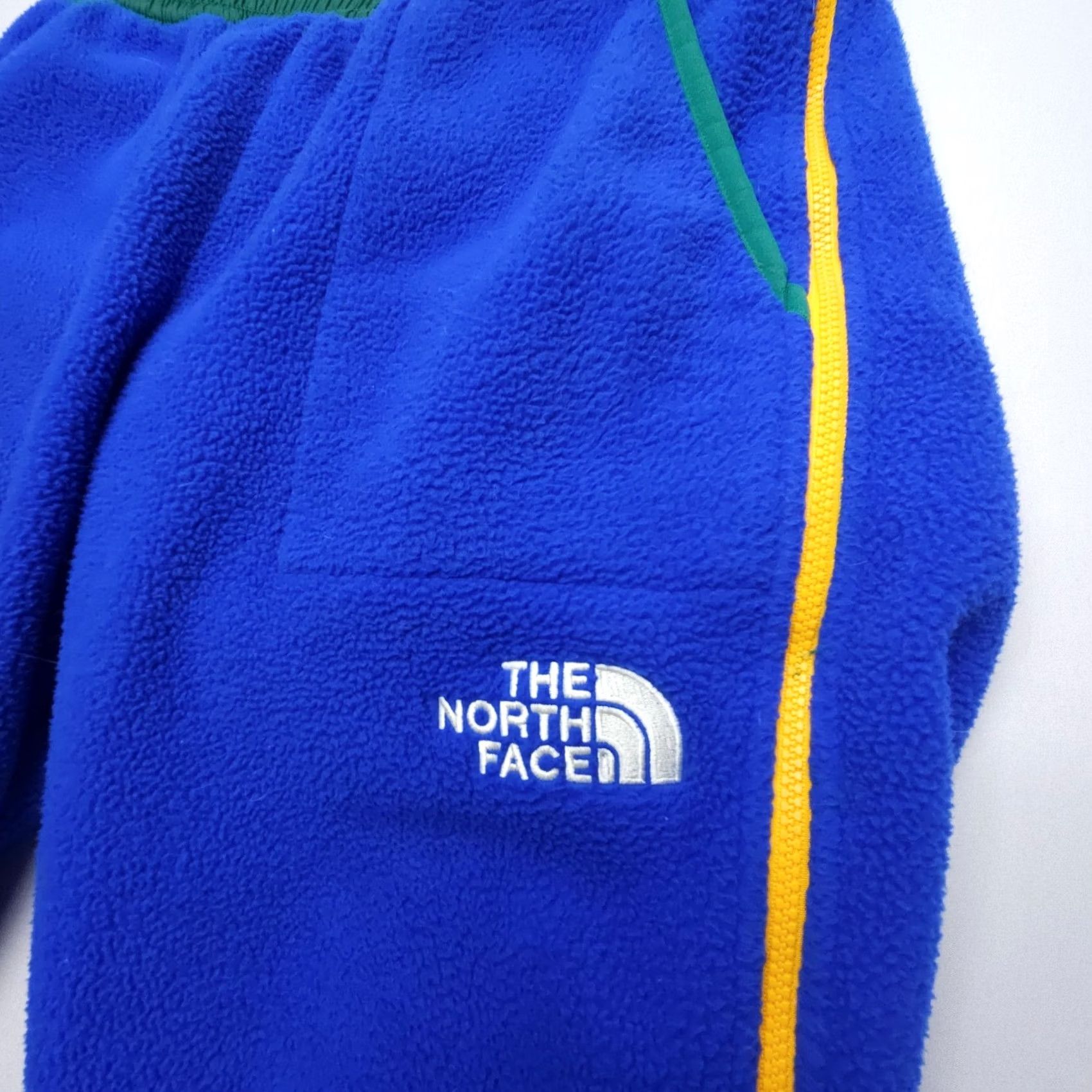 The North Face The North Face Colour Block Fleece Joggers Womens XL Blue Retro Teddy Camp Hike Size 29" - 3 Thumbnail