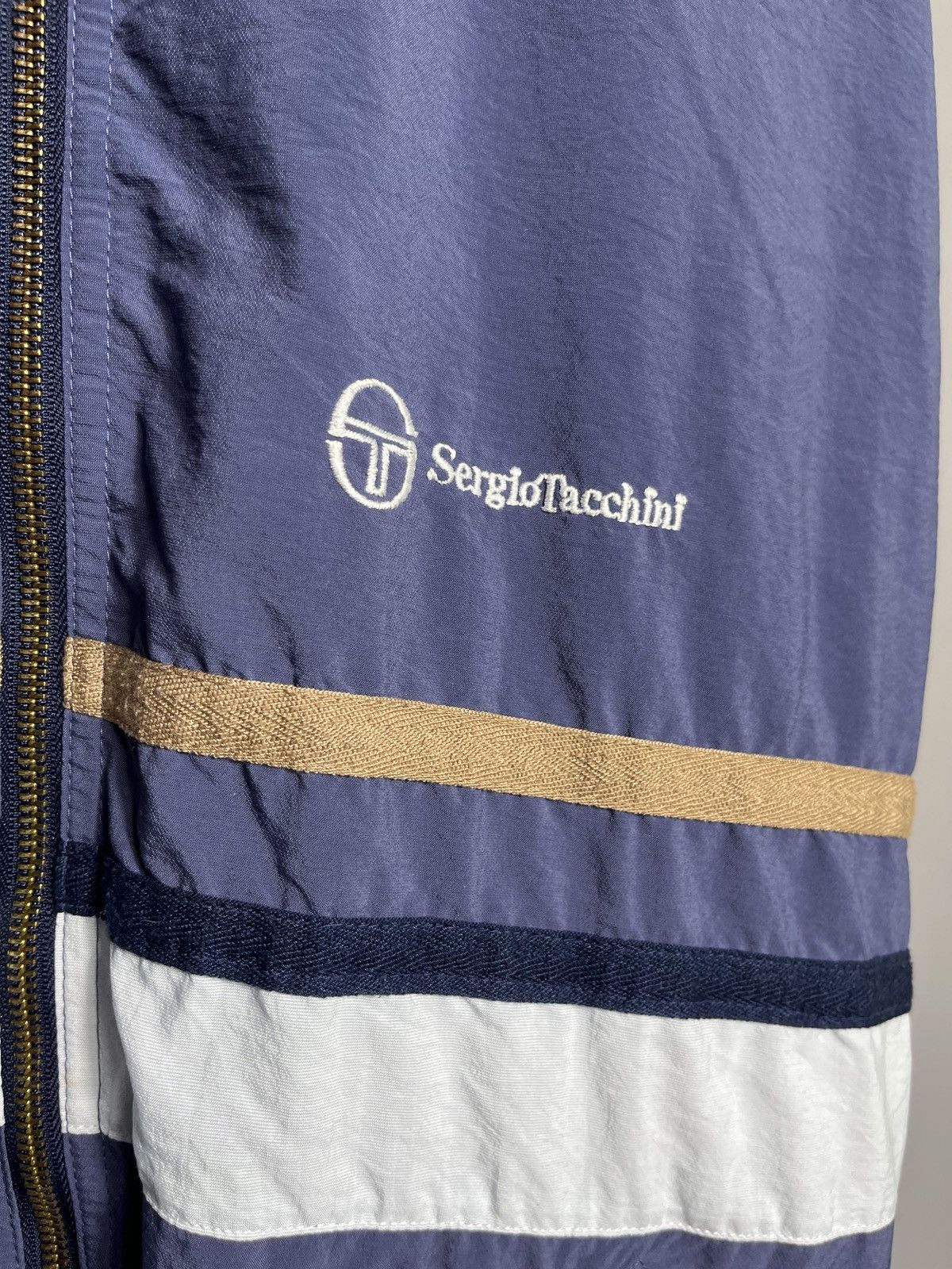Sergio Tacchini × Vintage Mens y2k Track Jacket Sergio Tacchini Vintage 90s Blue Zip Size US S / EU 44-46 / 1 - 8 Thumbnail