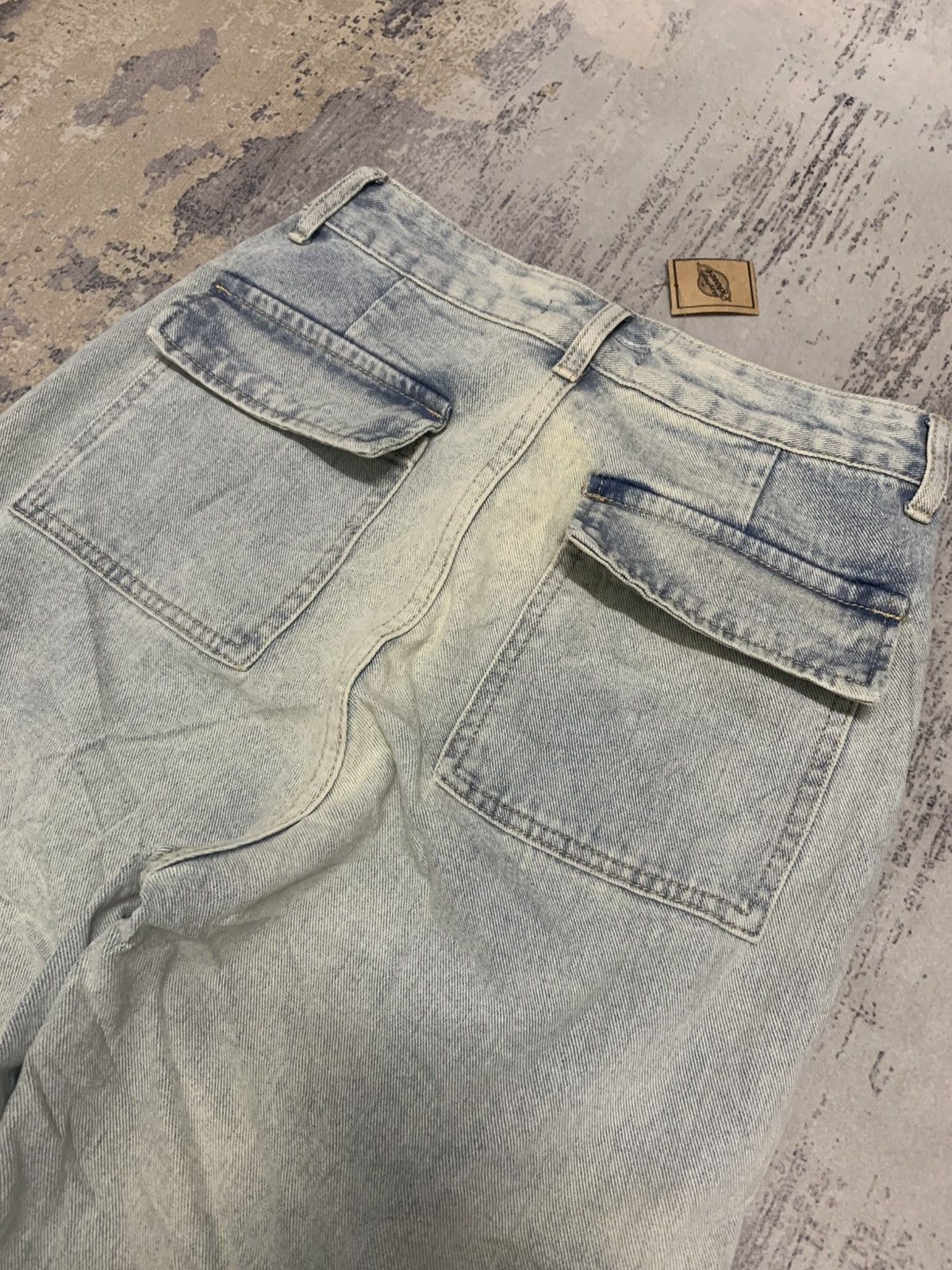 Jean Vintage Cargo Baggy Jeans Wide Leg Fit Utility Streetwear Size US 28 / EU 44 - 9 Thumbnail