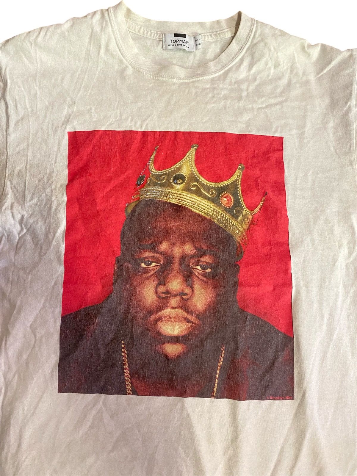 Rap Tees × Vintage Notorious B.I.G. / Biggie Smalls Graphic T-Shirt – White Size US M / EU 48-50 / 2 - 3 Thumbnail