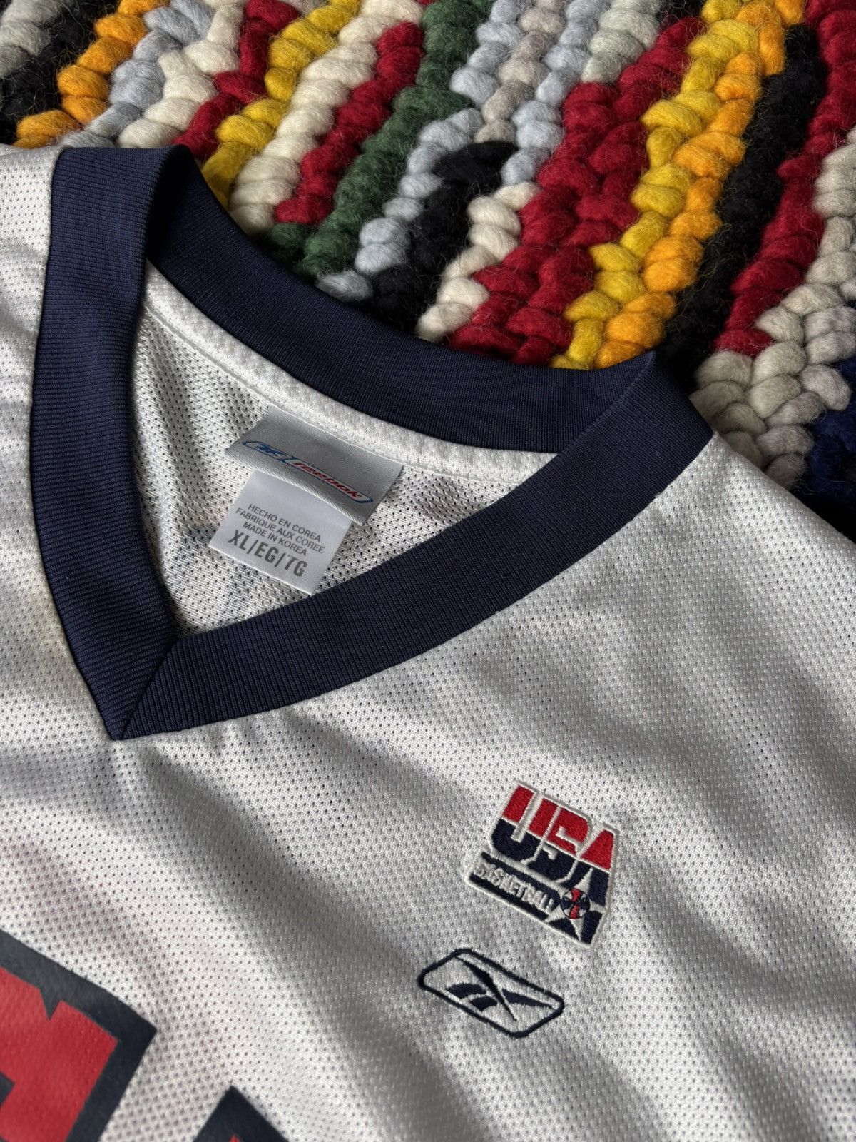 Reebok Vintage Team USA Basketball Jersey Bird #6 Size US XL / EU 56 / 4 - 5 Thumbnail