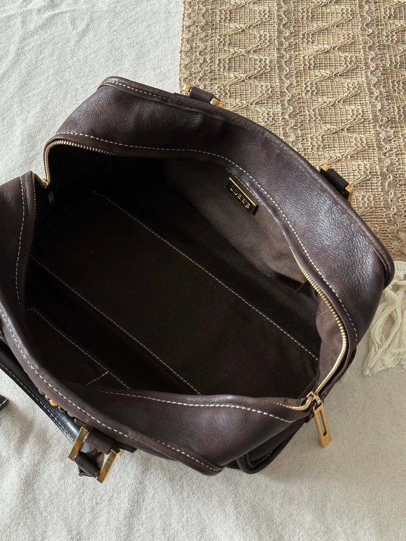 Loewe loewe Brown tortoiseshell beaded bag in washed skin 2503-Ne Size ONE SIZE - 8 Thumbnail