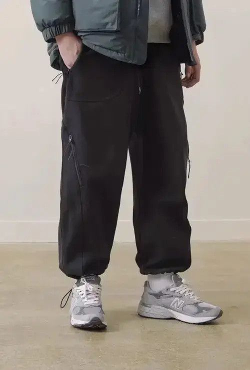 Other 20AW Indigo Union Japan Black Worker Jogger Pants Size US 32 / EU 48 - 3 Thumbnail
