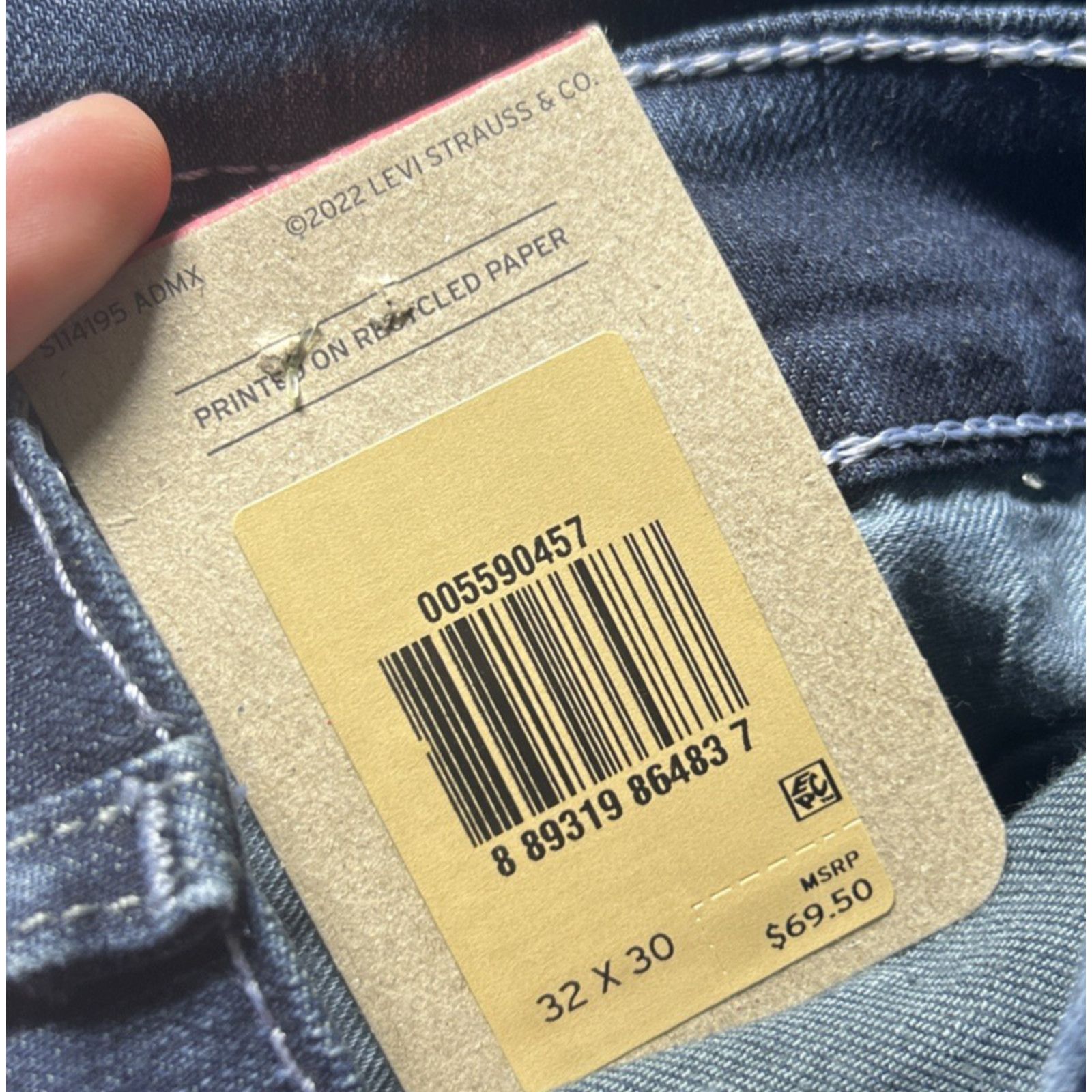 Levi's Levis 559 Relaxed Baggy Jeans Men 32x30 Wide Hamilton Loose Size US 32 / EU 48 - 5 Thumbnail