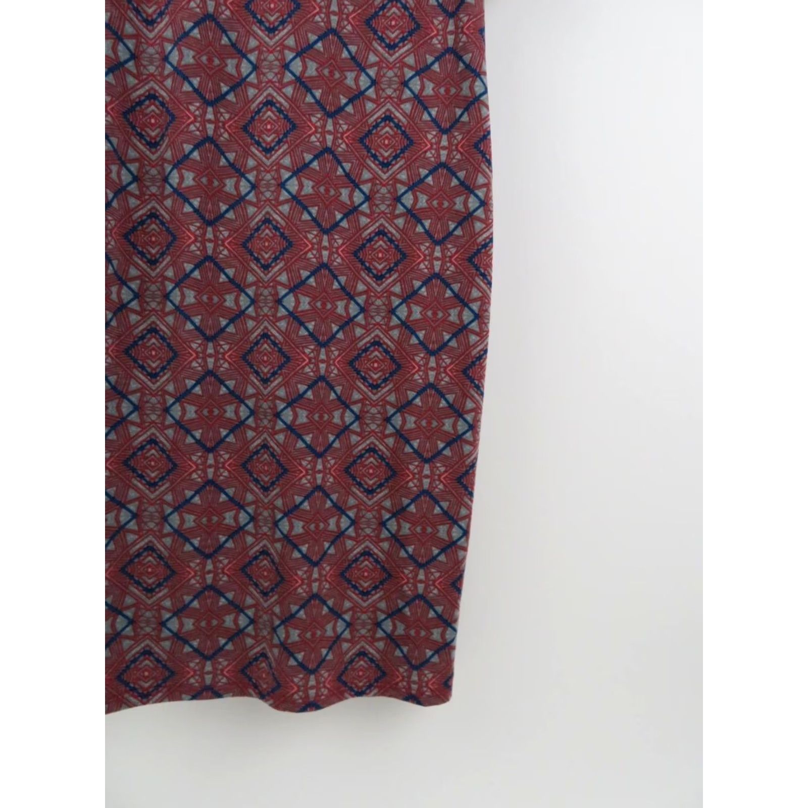 Vintage LuLaRoe Julia Dress 2XS Womens Bodycon Knee Length Red Aztec Tribal Unicorn Stretch NWT Size XXS / US 00 / IT 34 - 3 Thumbnail