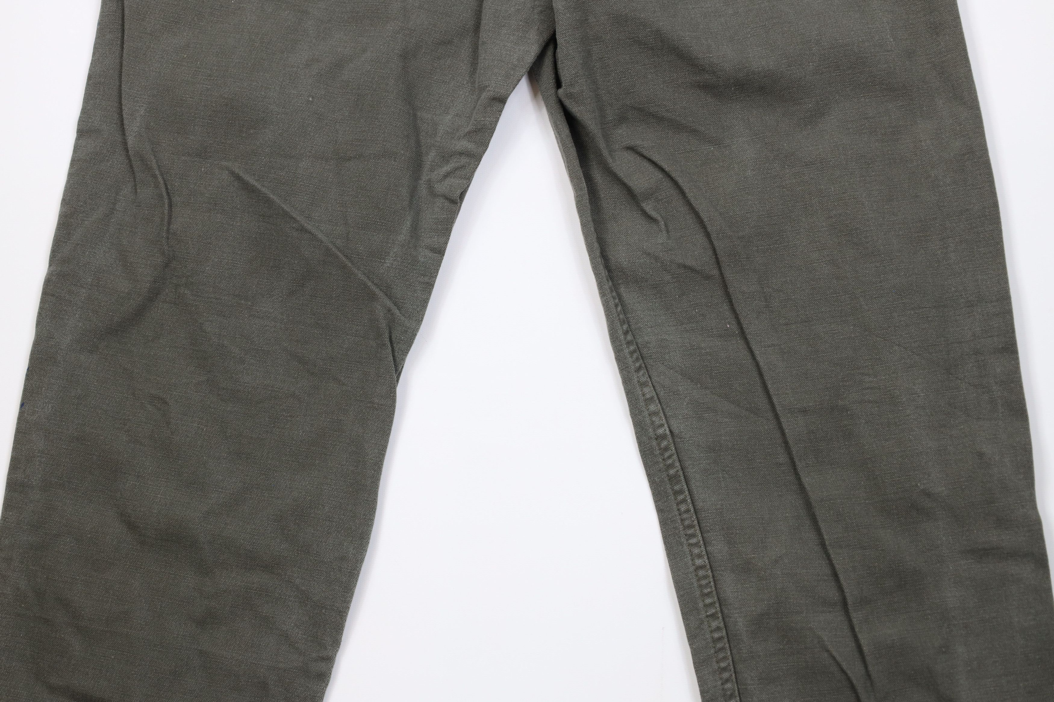 Carhartt Vintage Y2K 2000 Carhartt Canvas Pants Moss Green Cotton Size US 36 / EU 52 - 11 Thumbnail
