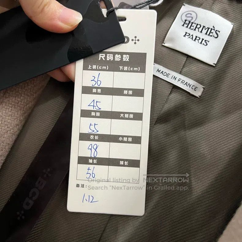 Hermes Hermes Solid color stud lapel coat Size XS / US 0-2 / IT 36-38 - 6 Thumbnail