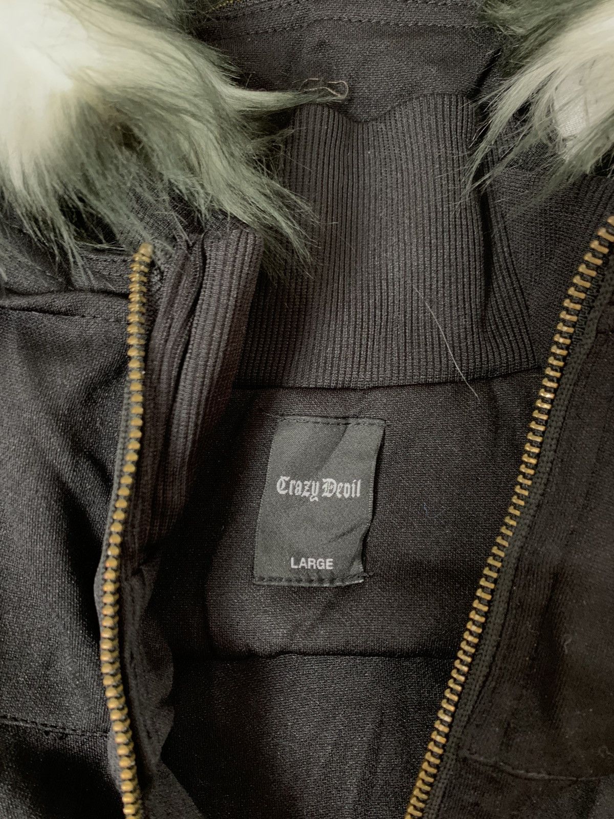 Le Grande Bleu (L.G.B.) Fur hoodie japanese style crazy devil vkei unfefined ifsx Size US L / EU 52-54 / 3 - 4 Thumbnail