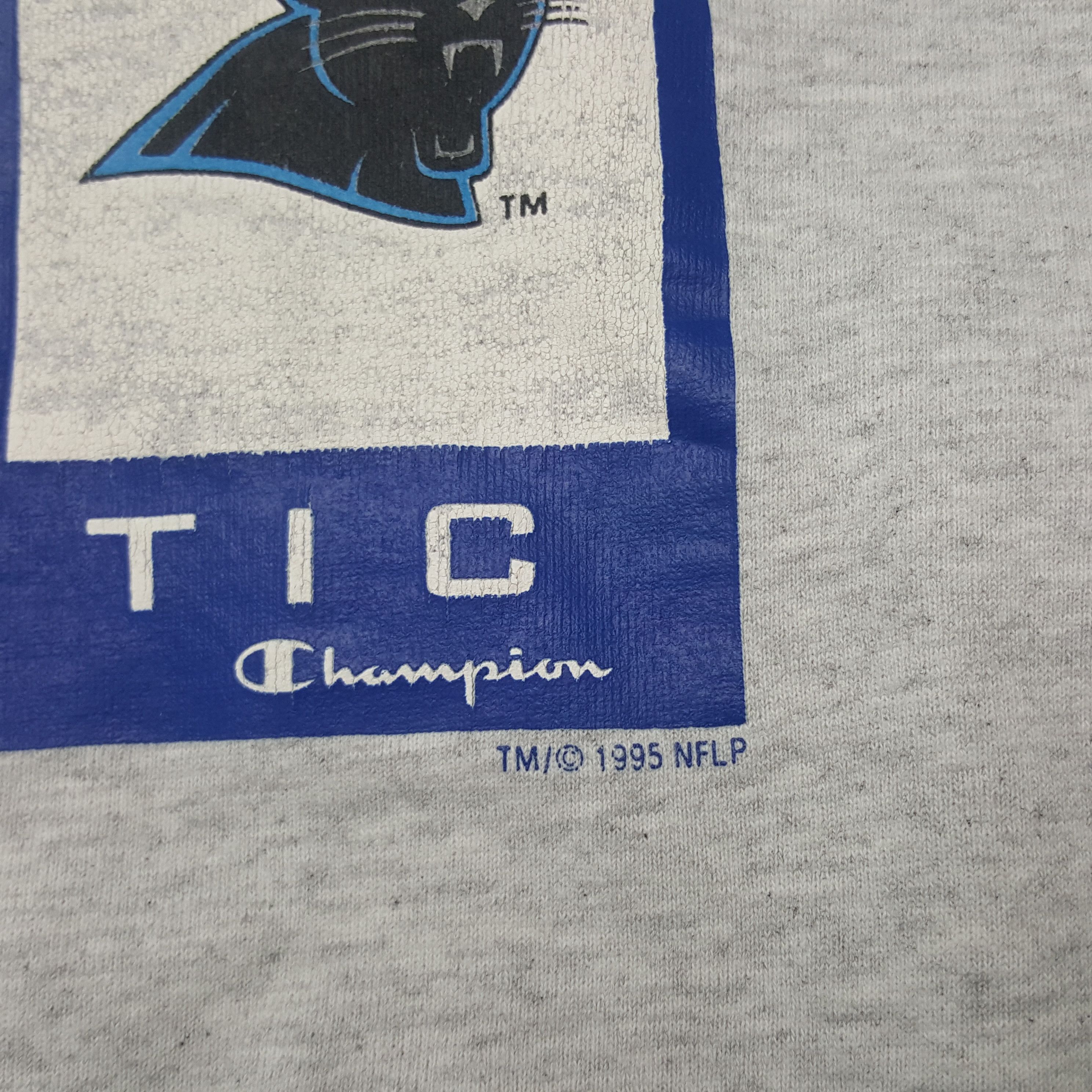 Champion × NFL × Vintage Vintage Carolina Phanters American Football 90's Sweatshirt Size US XL / EU 56 / 4 - 4 Thumbnail