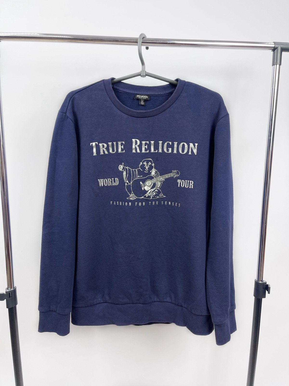 True Religion True Religion Sweatshirt Men's Size M Blue Big Logo Size US M / EU 48-50 / 2 - 1 Thumbnail