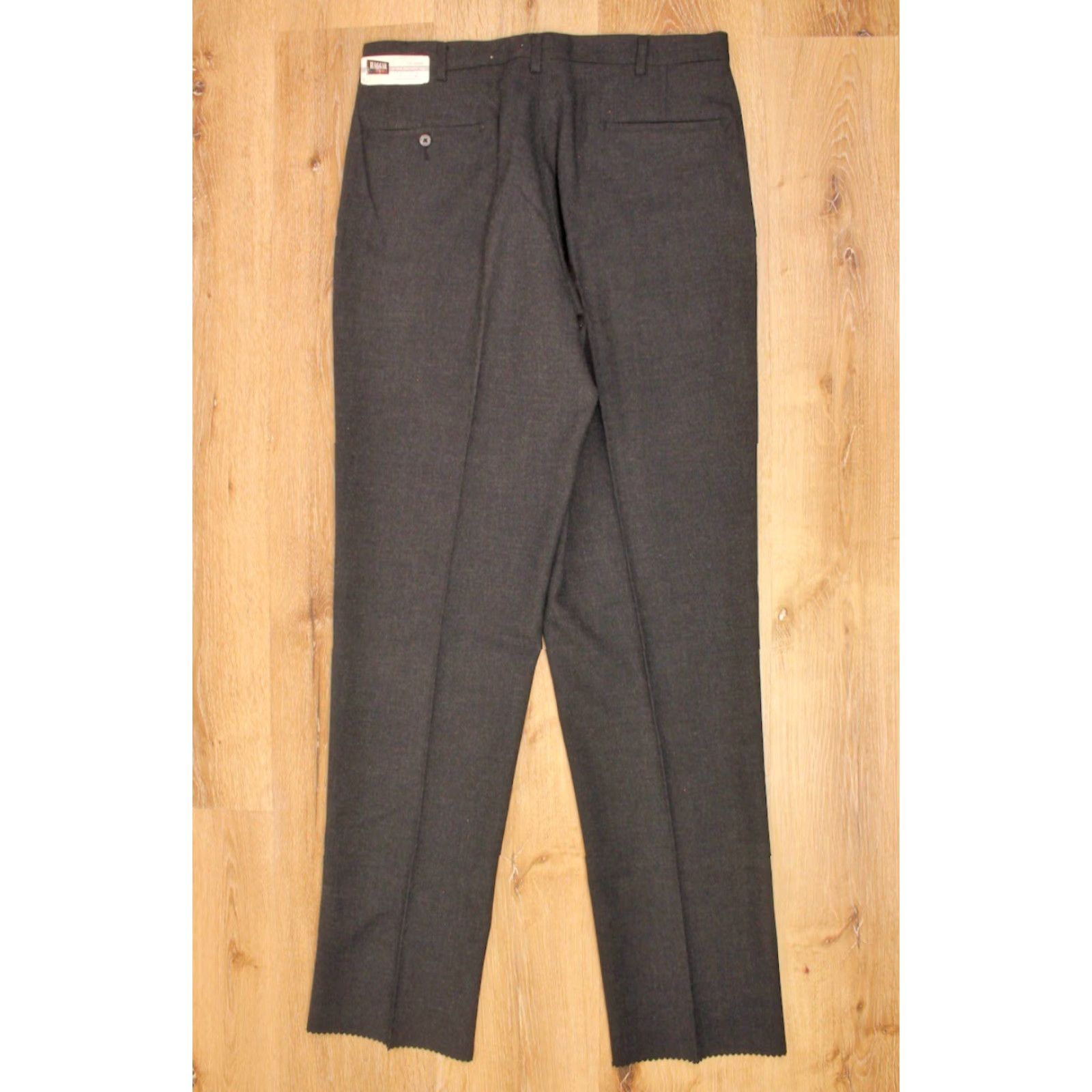 Haggar VINTAGE Men's VTG 1950s 1960s NOS Dark Grey Tapered Drop Loop Pants 32x34 50s Trousers Haggar Peg/Tapered Mens Size US 32 / EU 48 - 3 Thumbnail