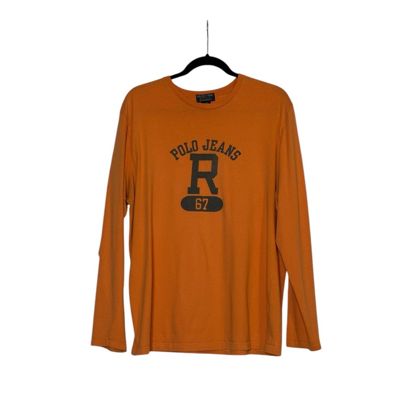 Polo Ralph Lauren Polo Jeans Company orange graphic long sleeves tee size M Size US M / EU 48-50 / 2 - 9 Thumbnail