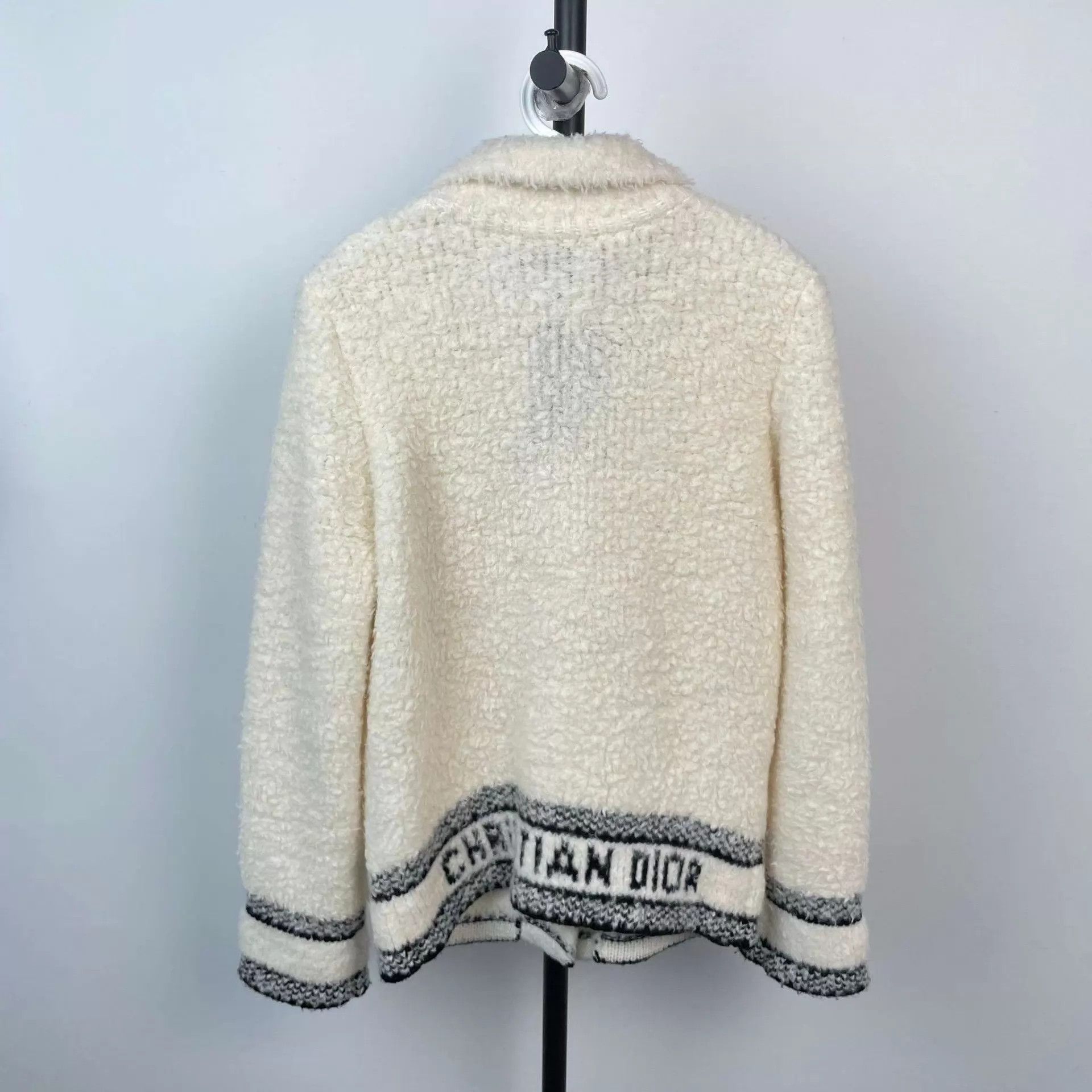 Dior Dior Lamb Wool Coat White XS Size XS / US 0-2 / IT 36-38 - 2 Thumbnail