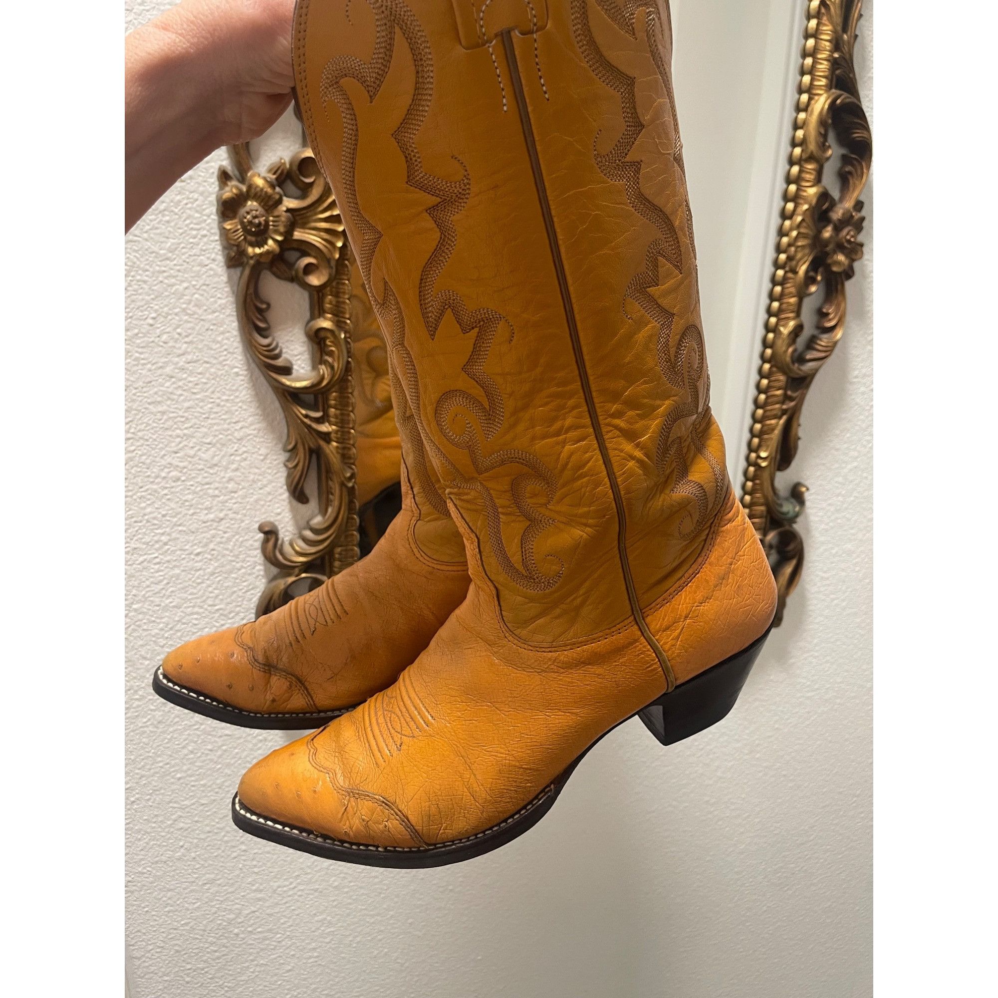 Nocona Nocona Buttercup made in USA Vintage, Western Cowboy Dance H Size US 7.5 / IT 37.5 - 1 Thumbnail