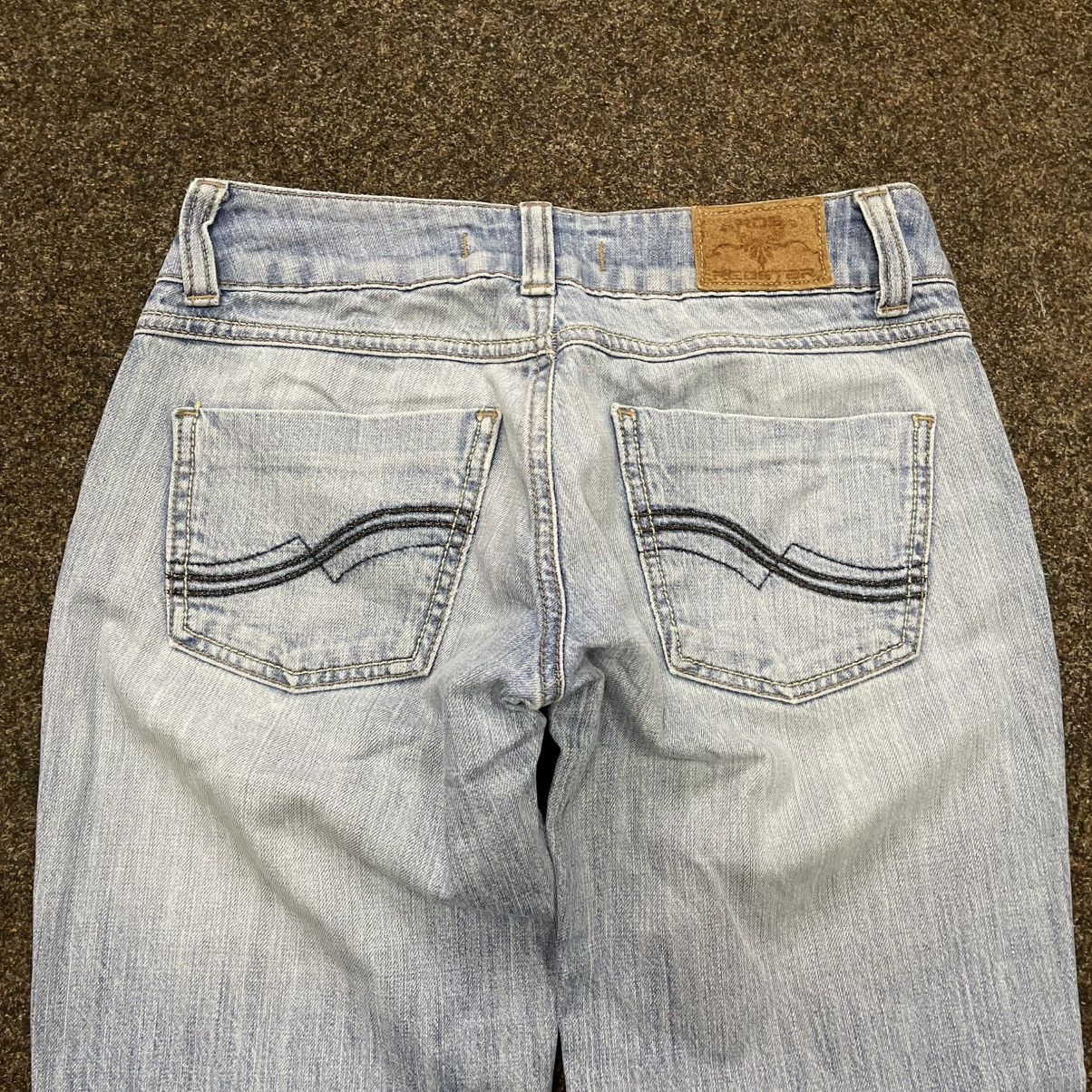 Vintage Vintage Y2K Light Wash Baggy Wide Leg Jeans Skate Flared Size 32" / US 10 / IT 46 - 2 Thumbnail