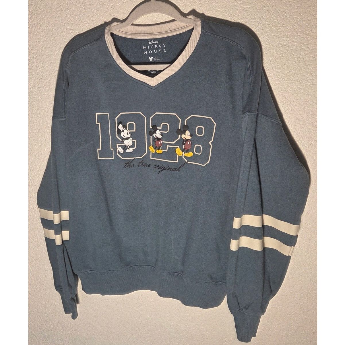Disney Classic Disney Mickey Mouse V-Neck Sweatshirt L Size L / US 10 / IT 46 - 3 Thumbnail