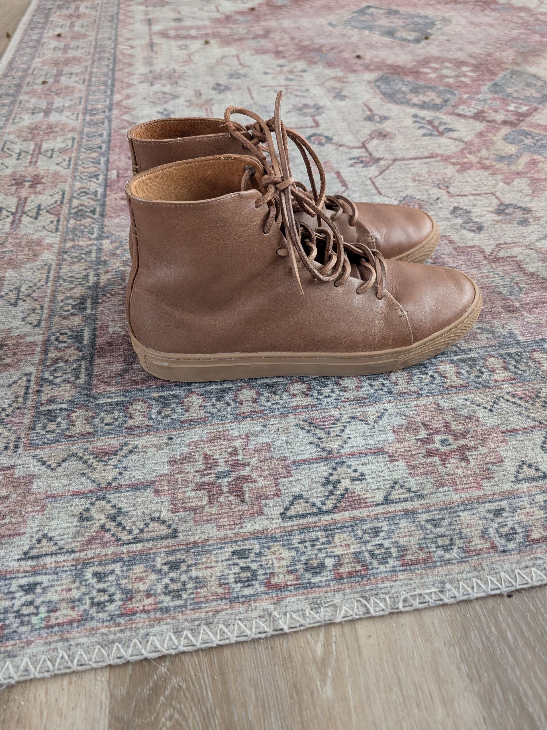Thursday Boot Company Thursday Boot Co Premier Natural Vachetta High Top Sneaker Size US 9.5 / EU 42-43 - 5 Thumbnail