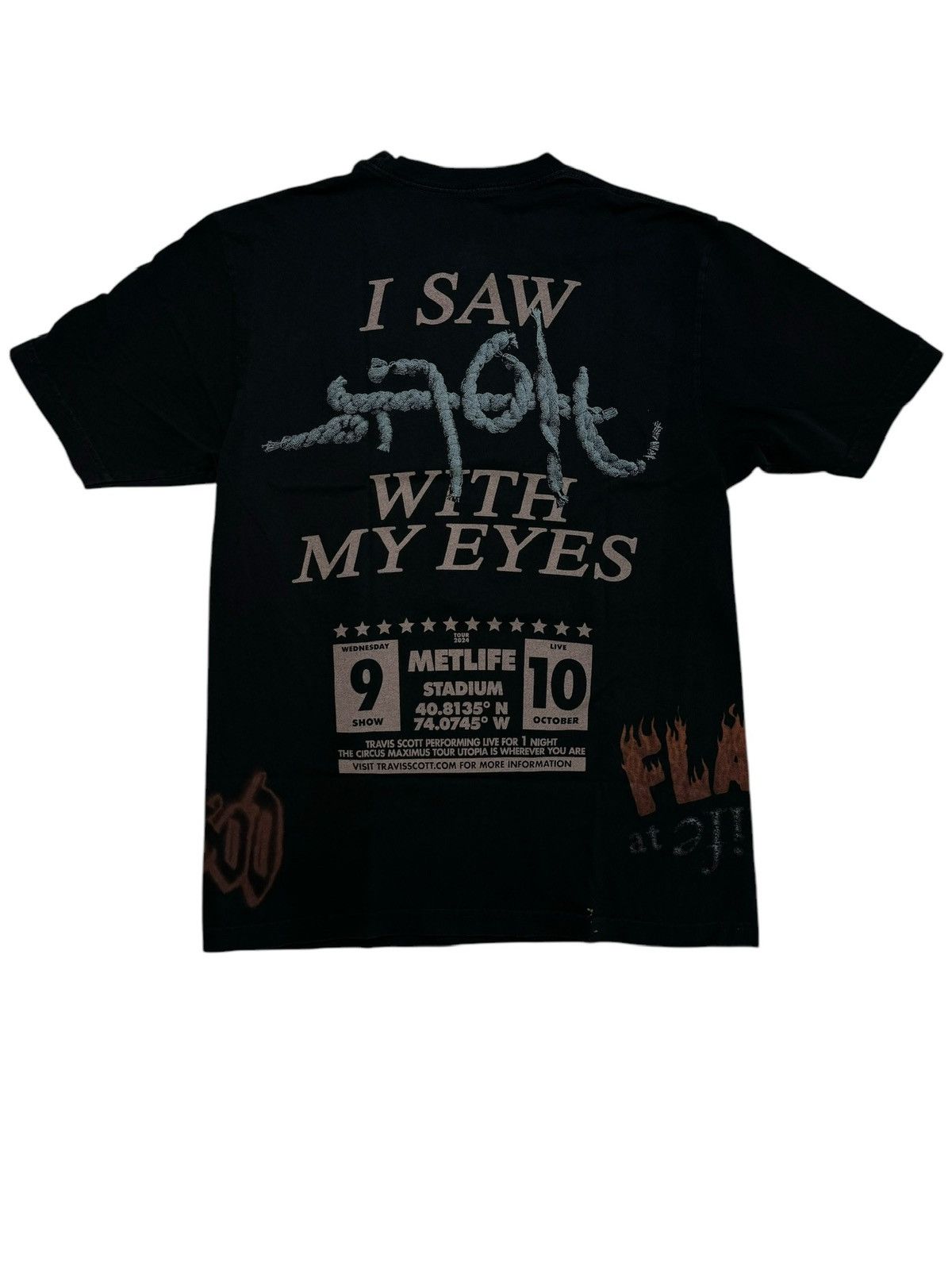 Travis Scott Travis Scott U City Specific Washed Black SIZE SMALL 